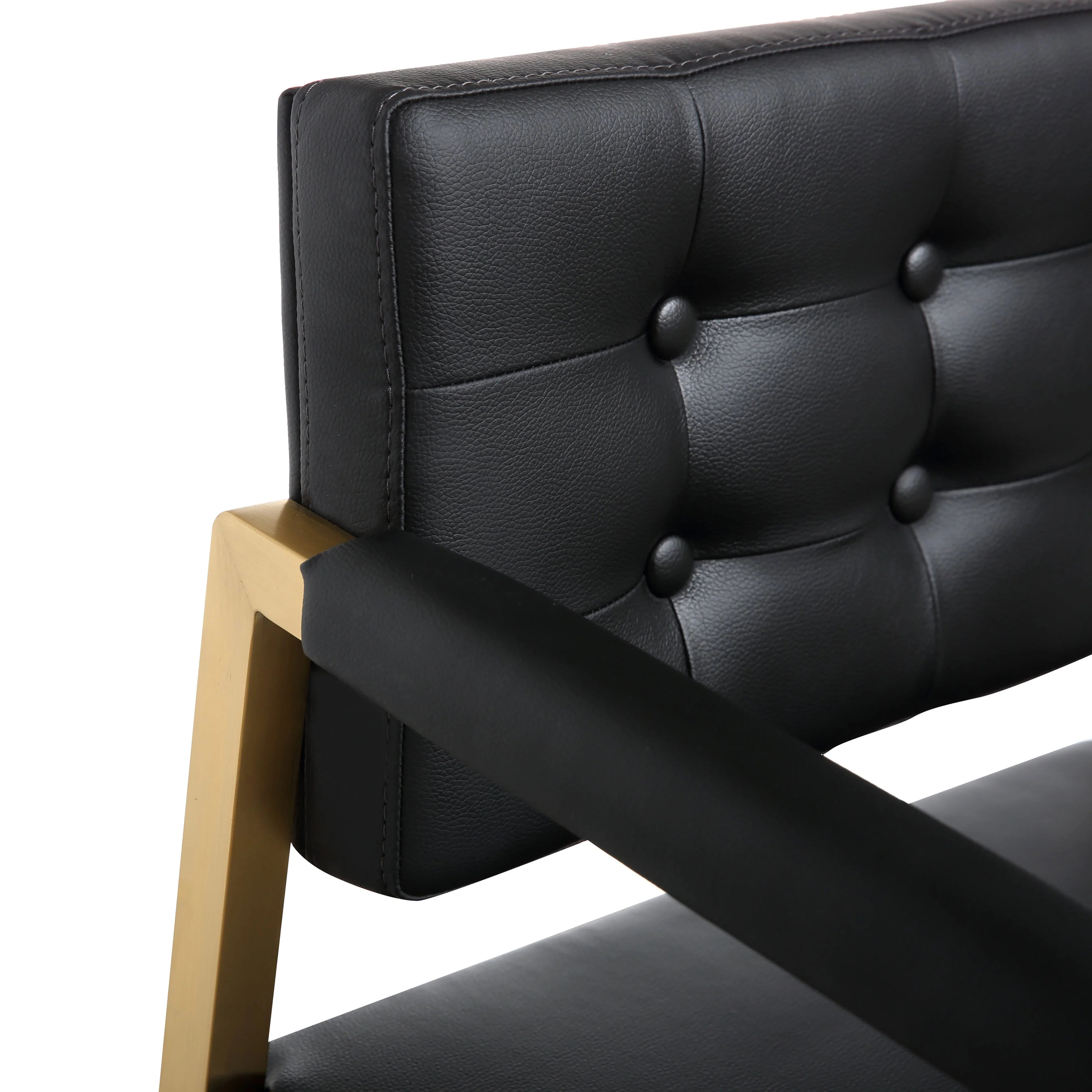 Director Black Gold Steel Counter Stool - Image 6
