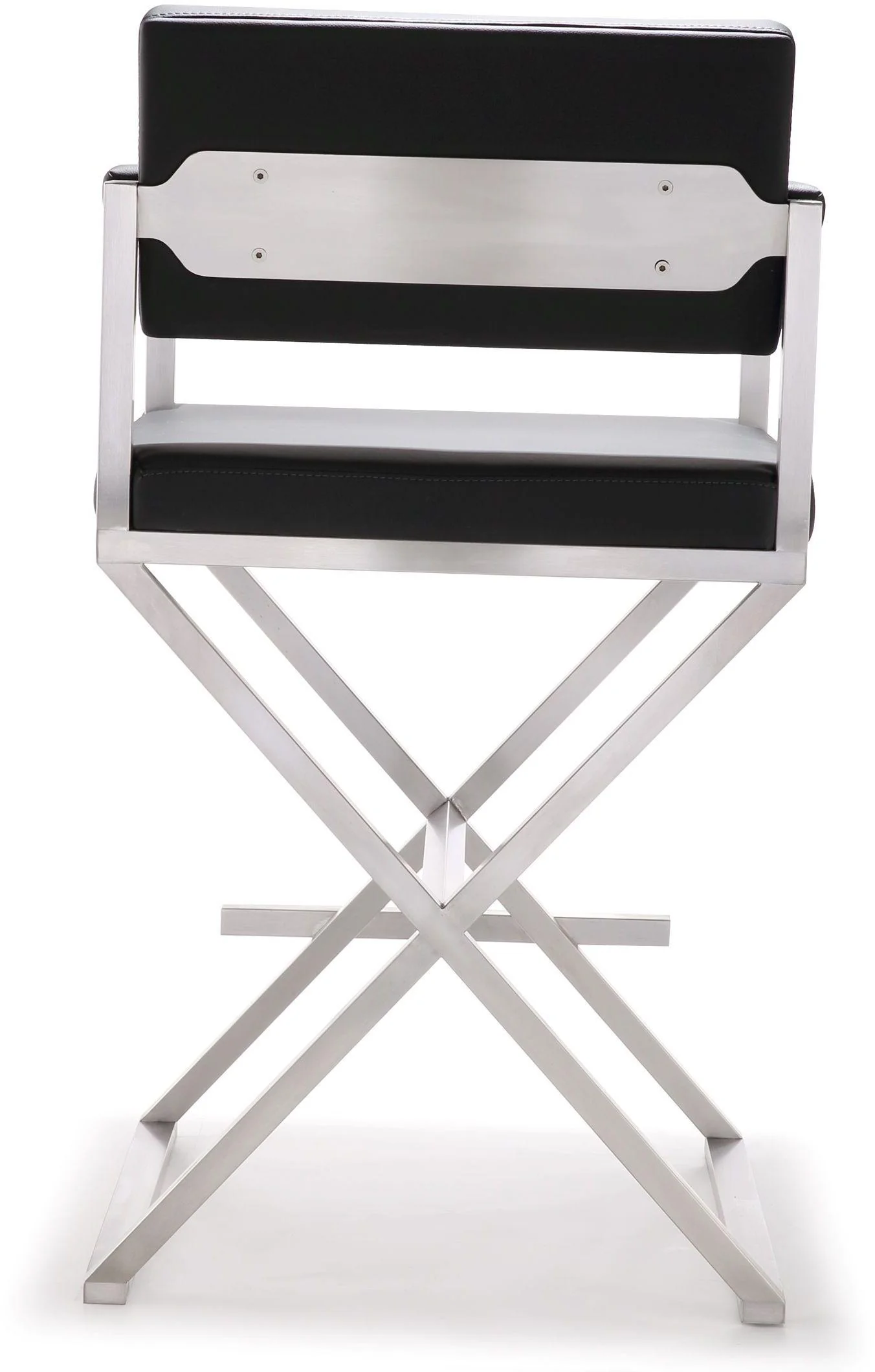 Director Black Stainless Steel Counter Stool - Image 5