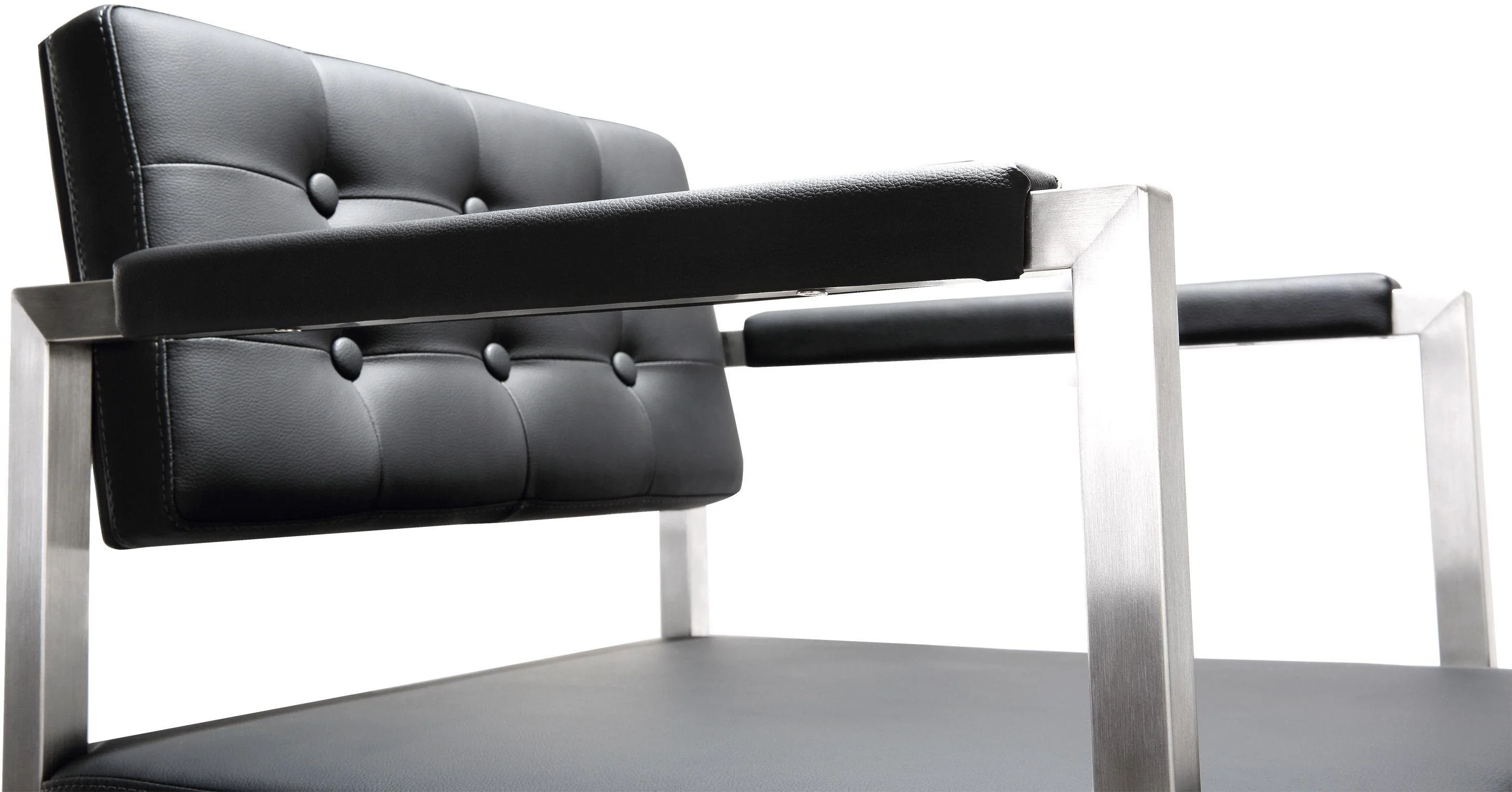 Director Black Stainless Steel Counter Stool - Image 8