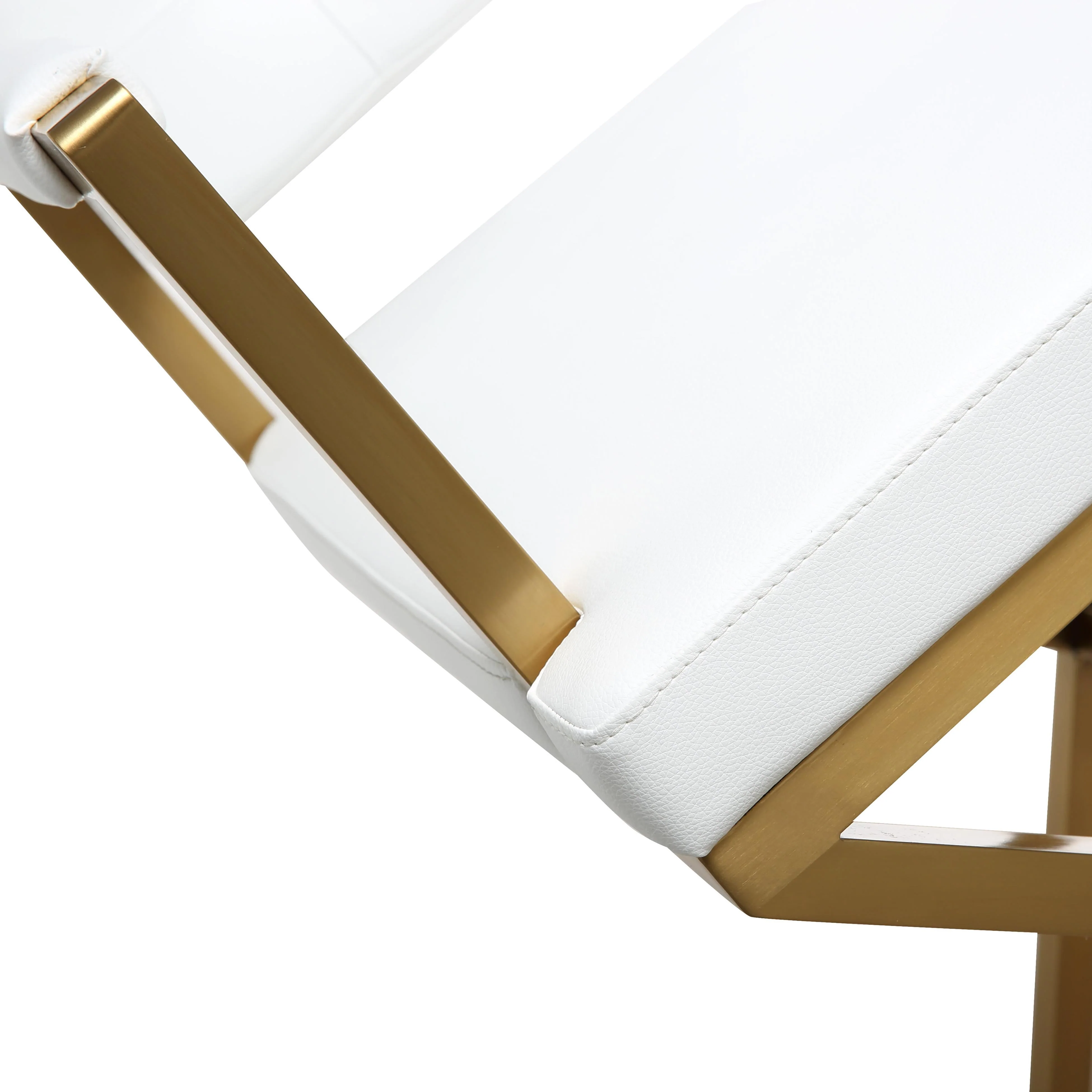 Director White Gold Steel Counter Stool - Image 6