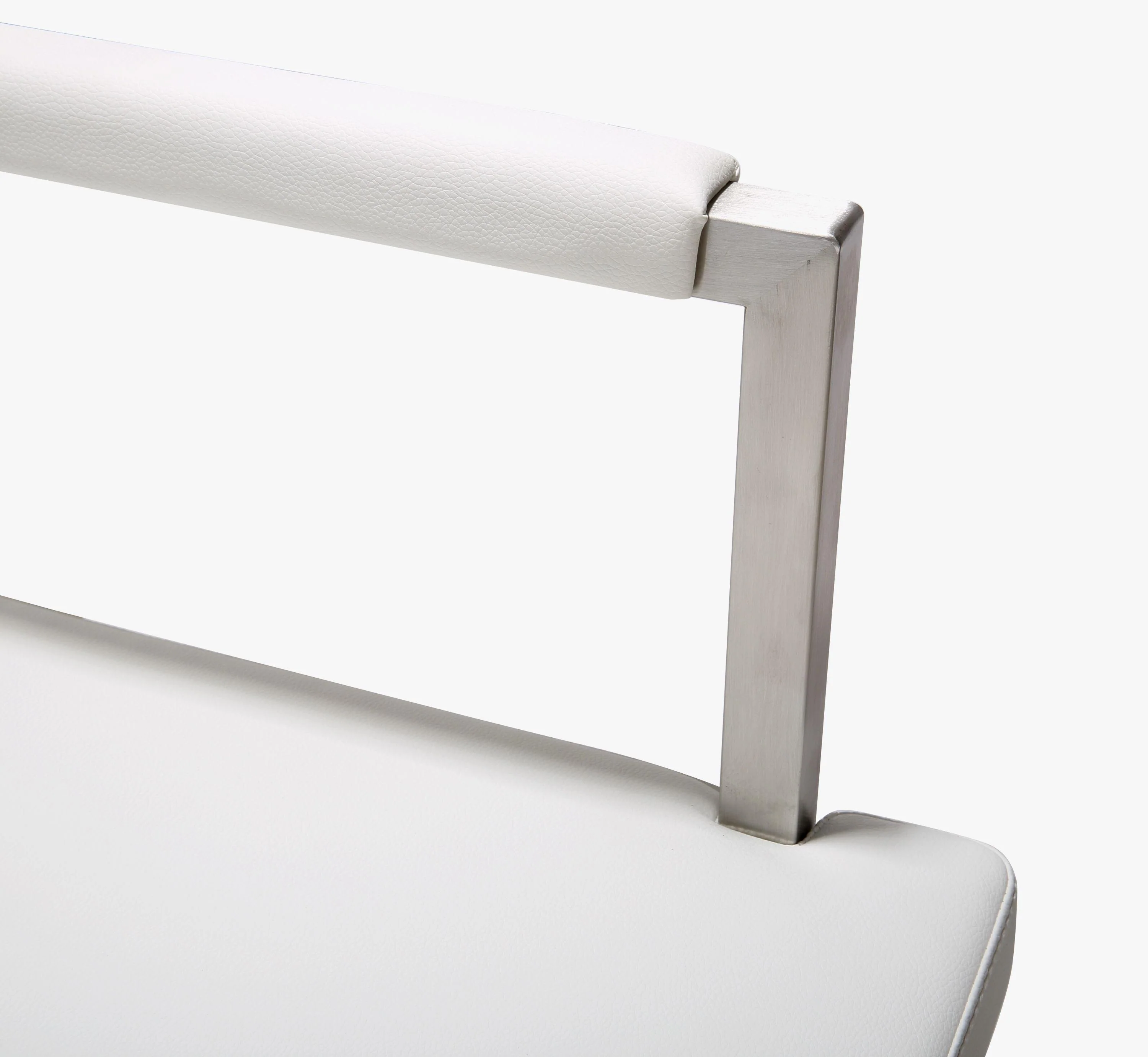 Director White Stainless Steel Counter Stool - Image 7