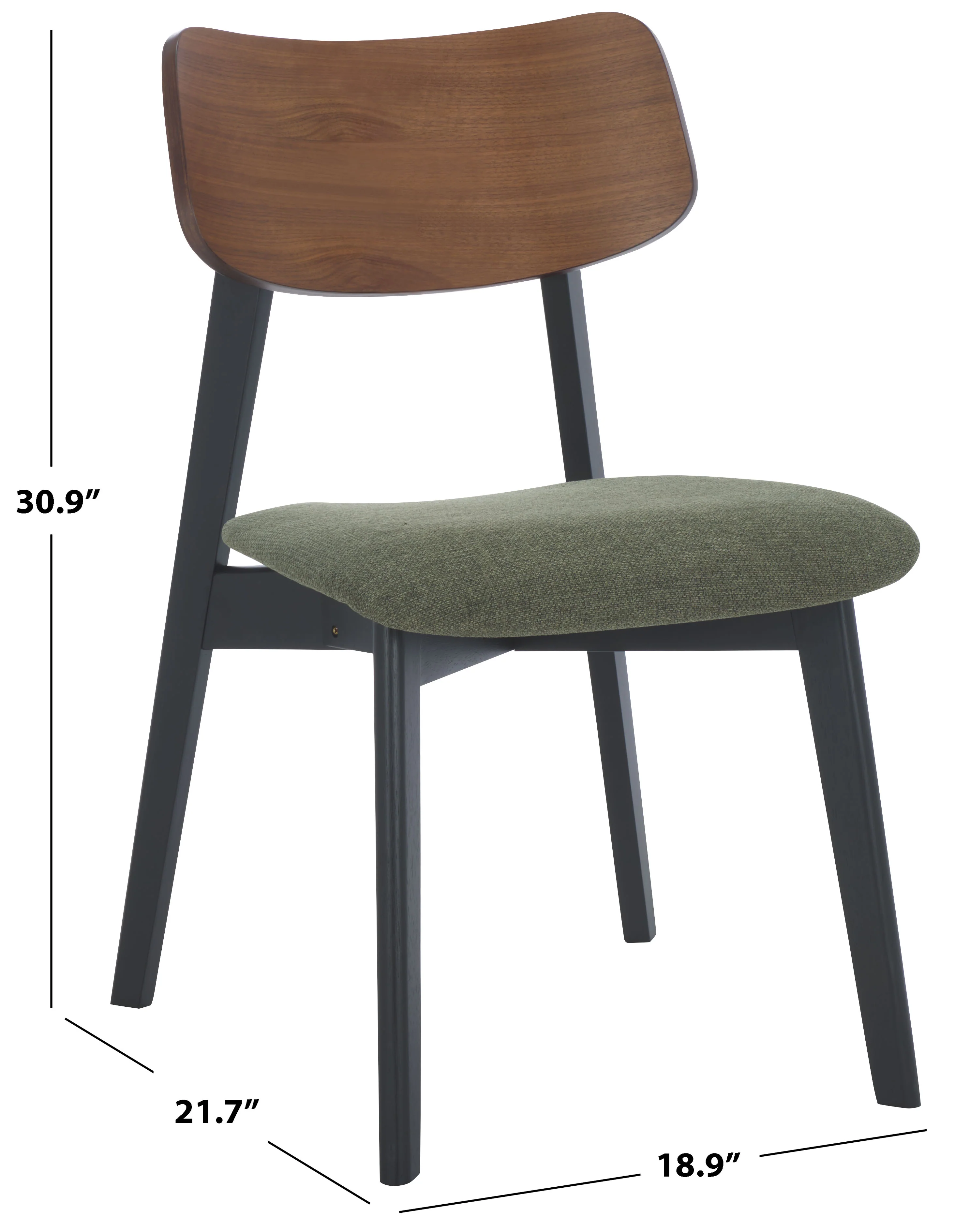Divya Wood And Linen Dining Chair - Set of 2 - Image 26
