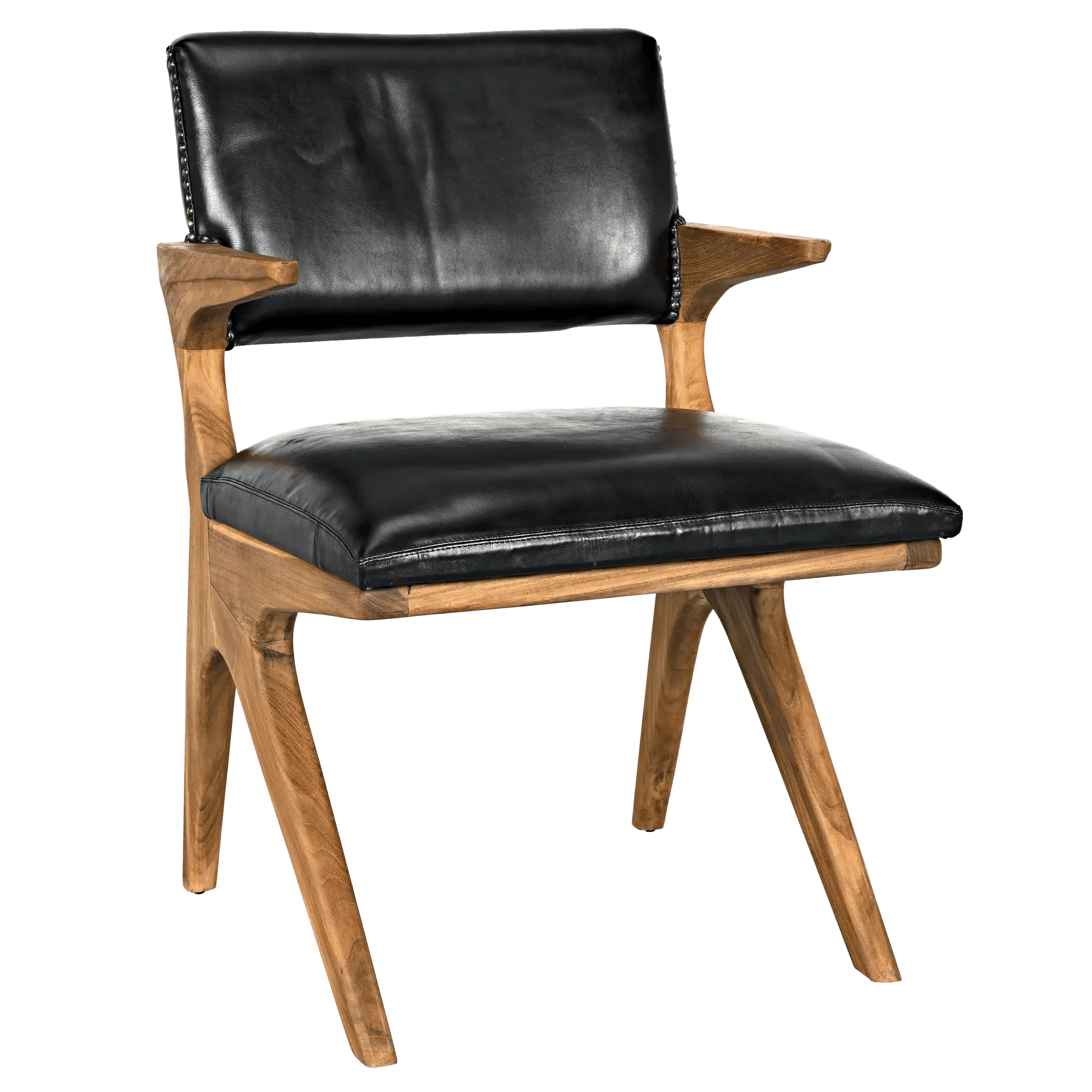 Dolores Chair, Teak with Leather