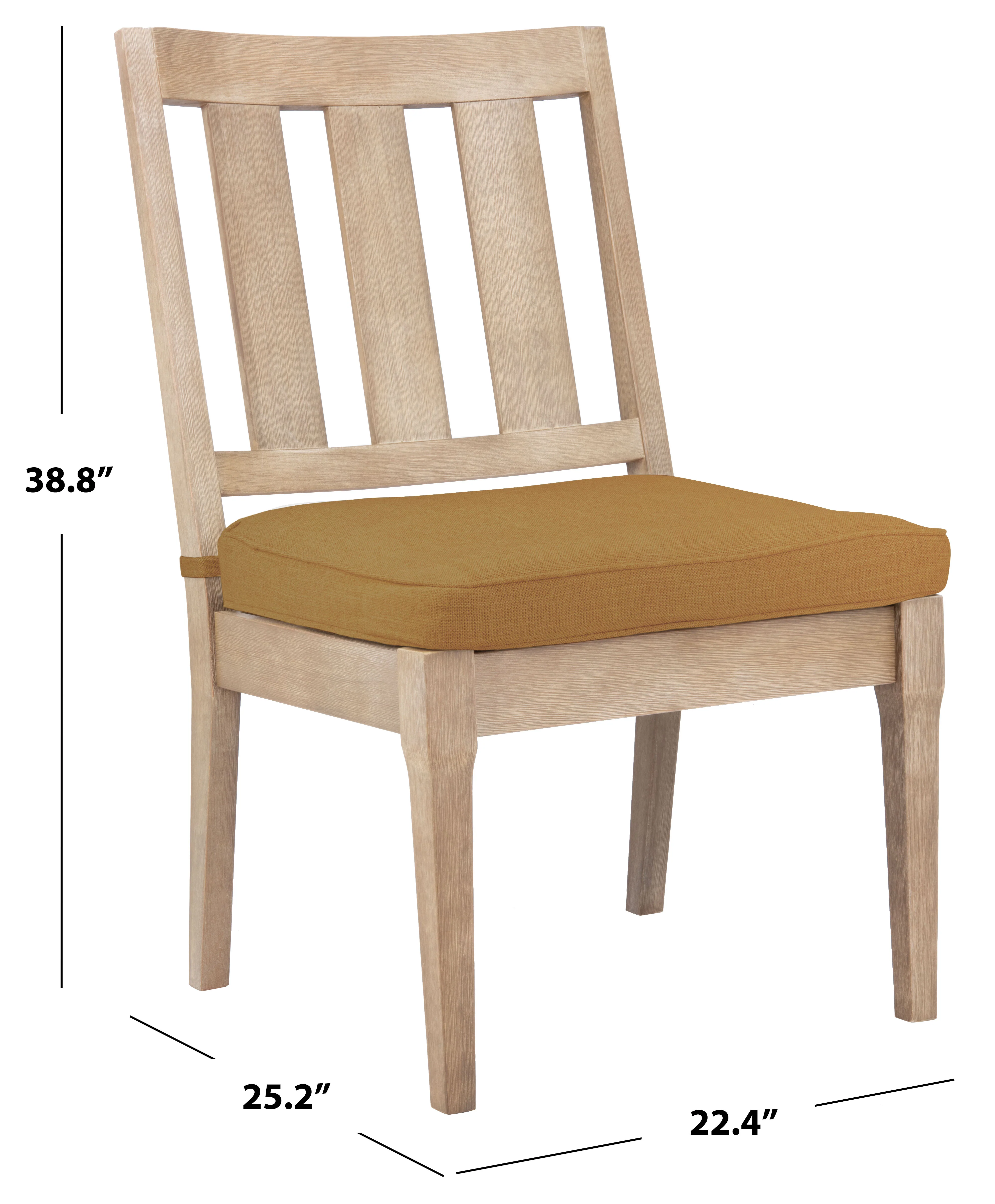 Dominica Wooden Outdoor Dining Chair - Image 7
