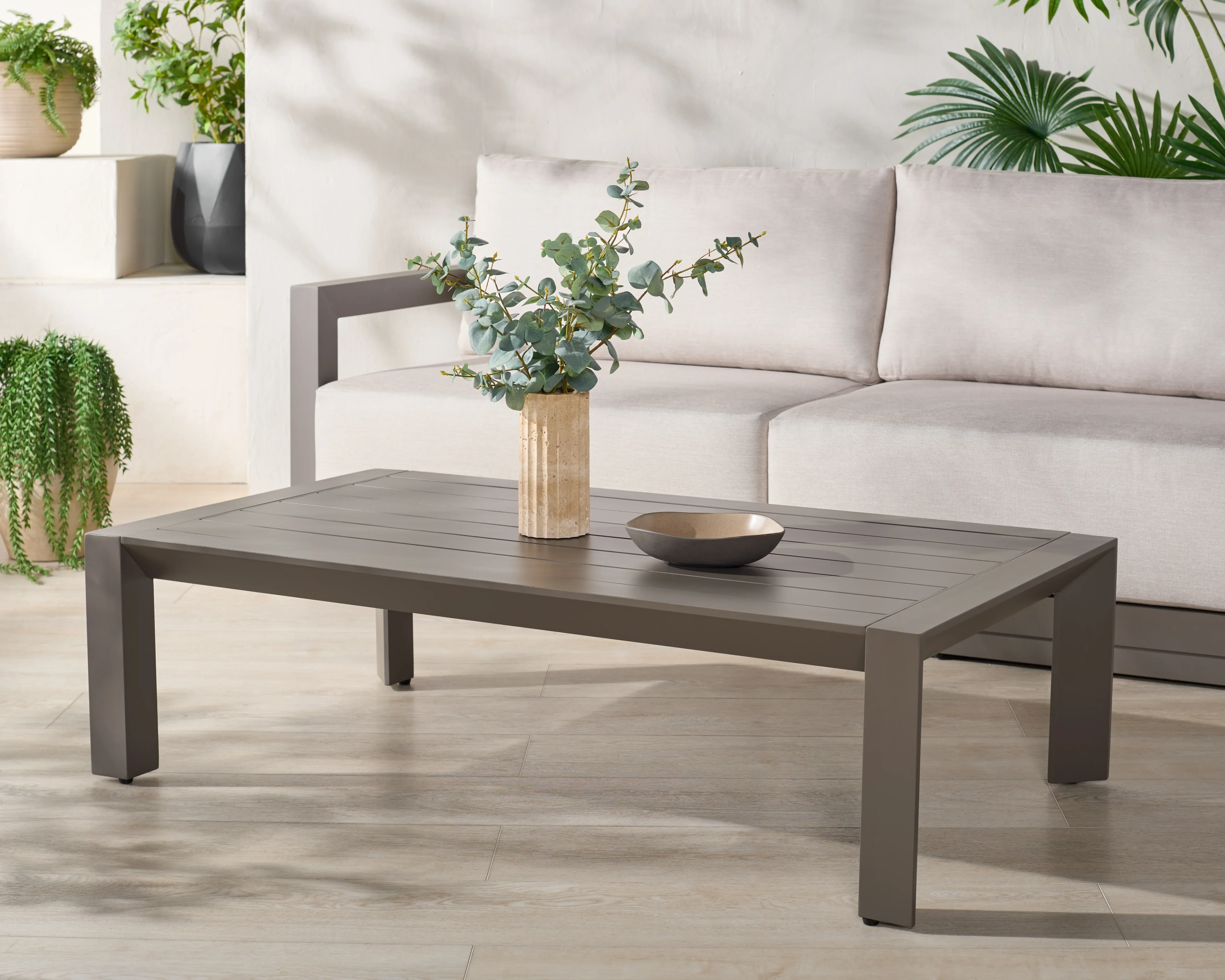 Donaldo Aluminum Outdoor Coffee Table - Image 2