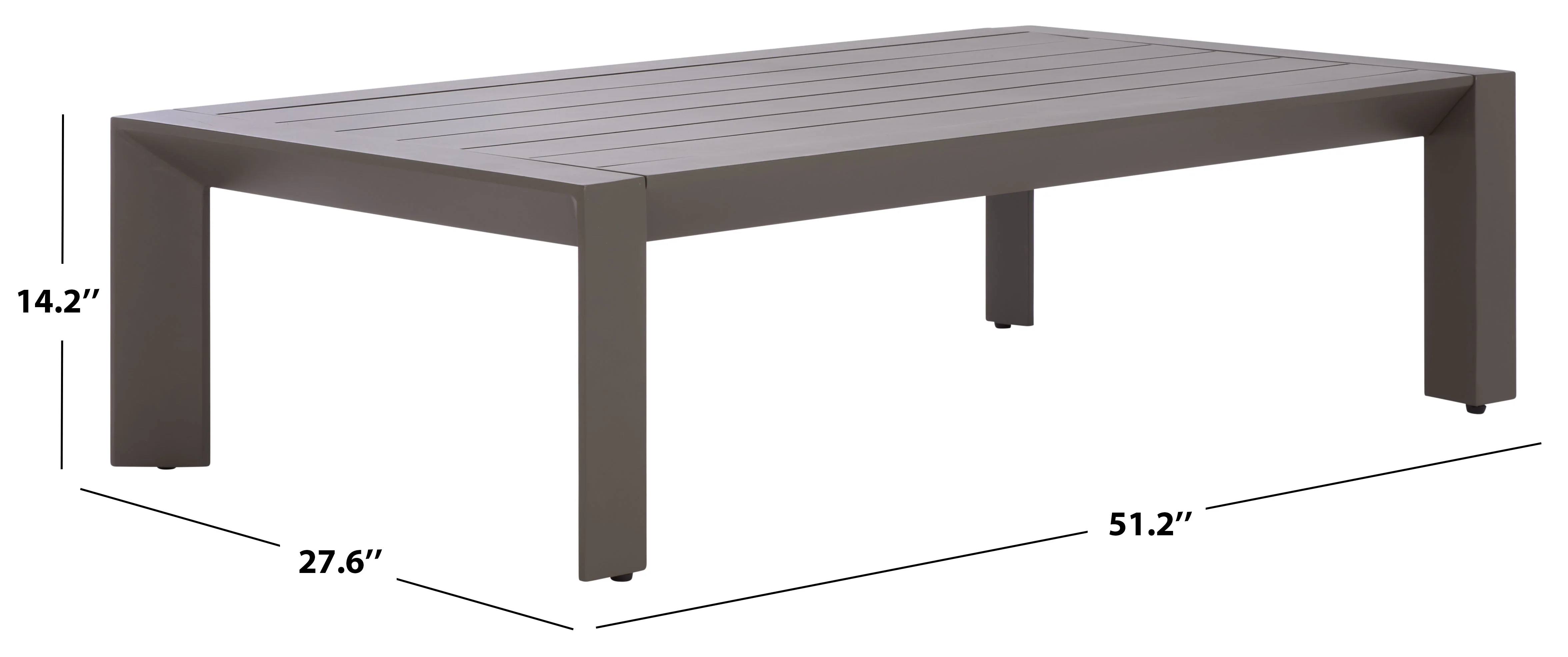 Donaldo Aluminum Outdoor Coffee Table - Image 5