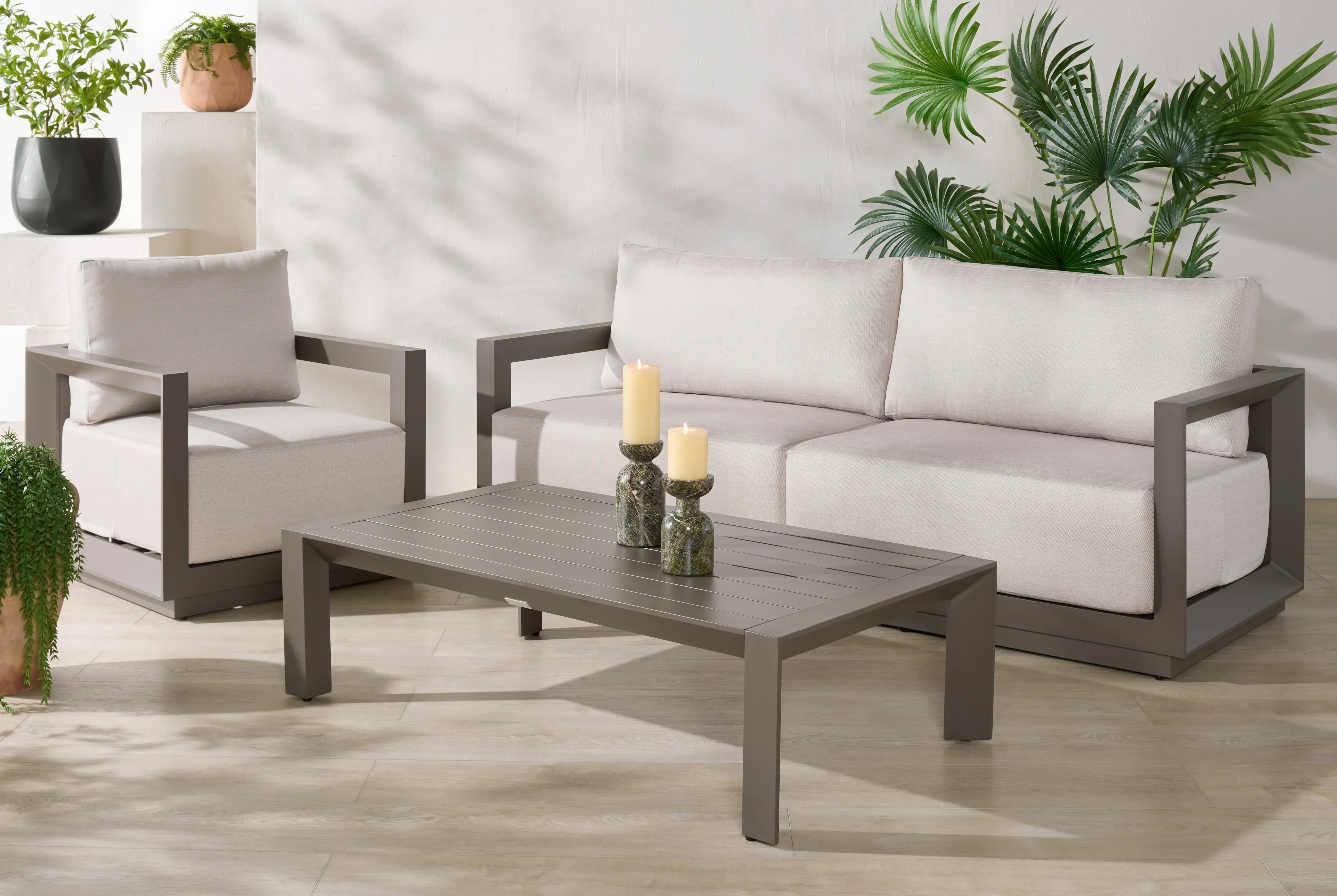 Donaldo Aluminum Outdoor Sofa - Image 13