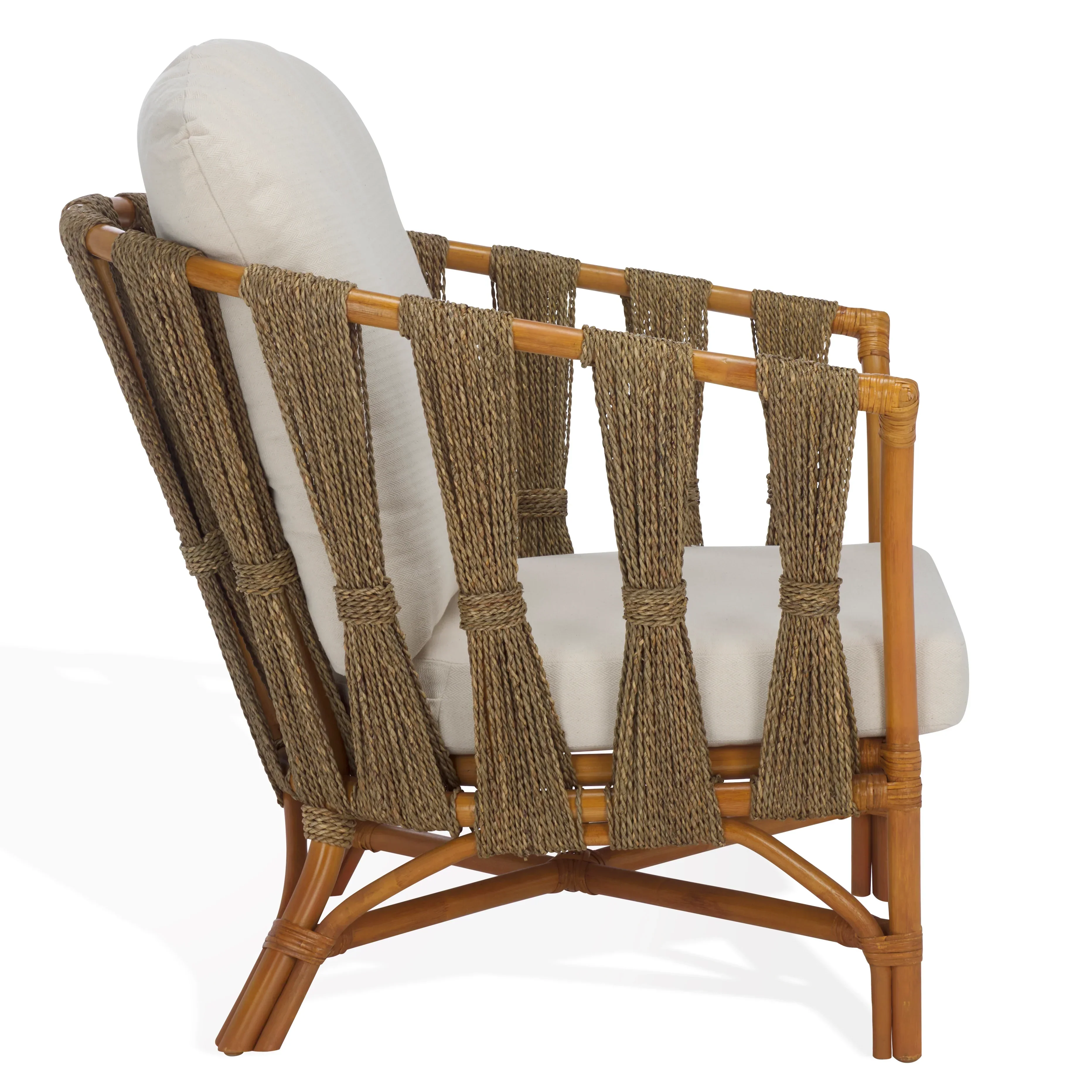 Donatello Rattan Pole Accent Chair - Image 10