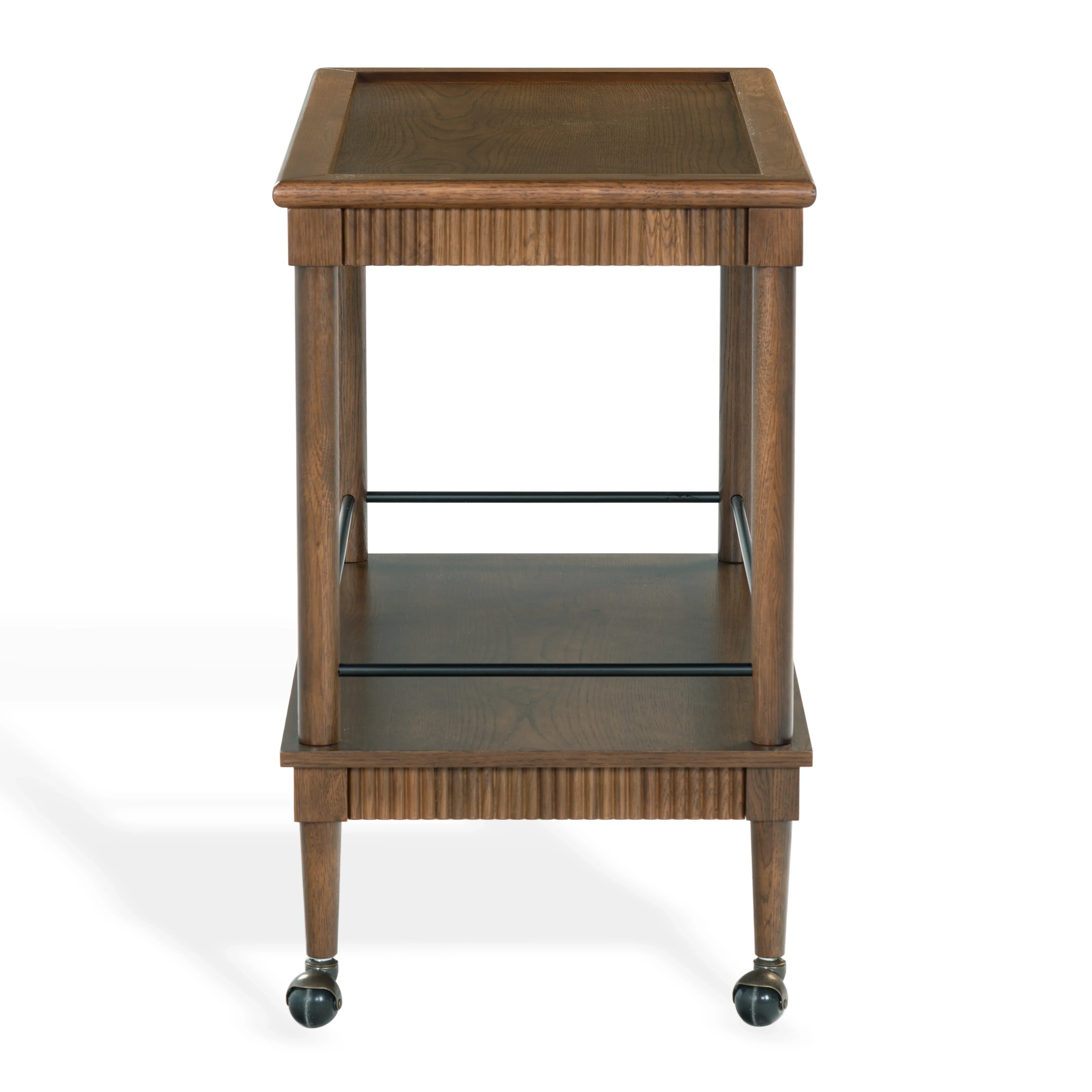 Donnabrielle Wood 2 Shelf Bar Cart - Image 9