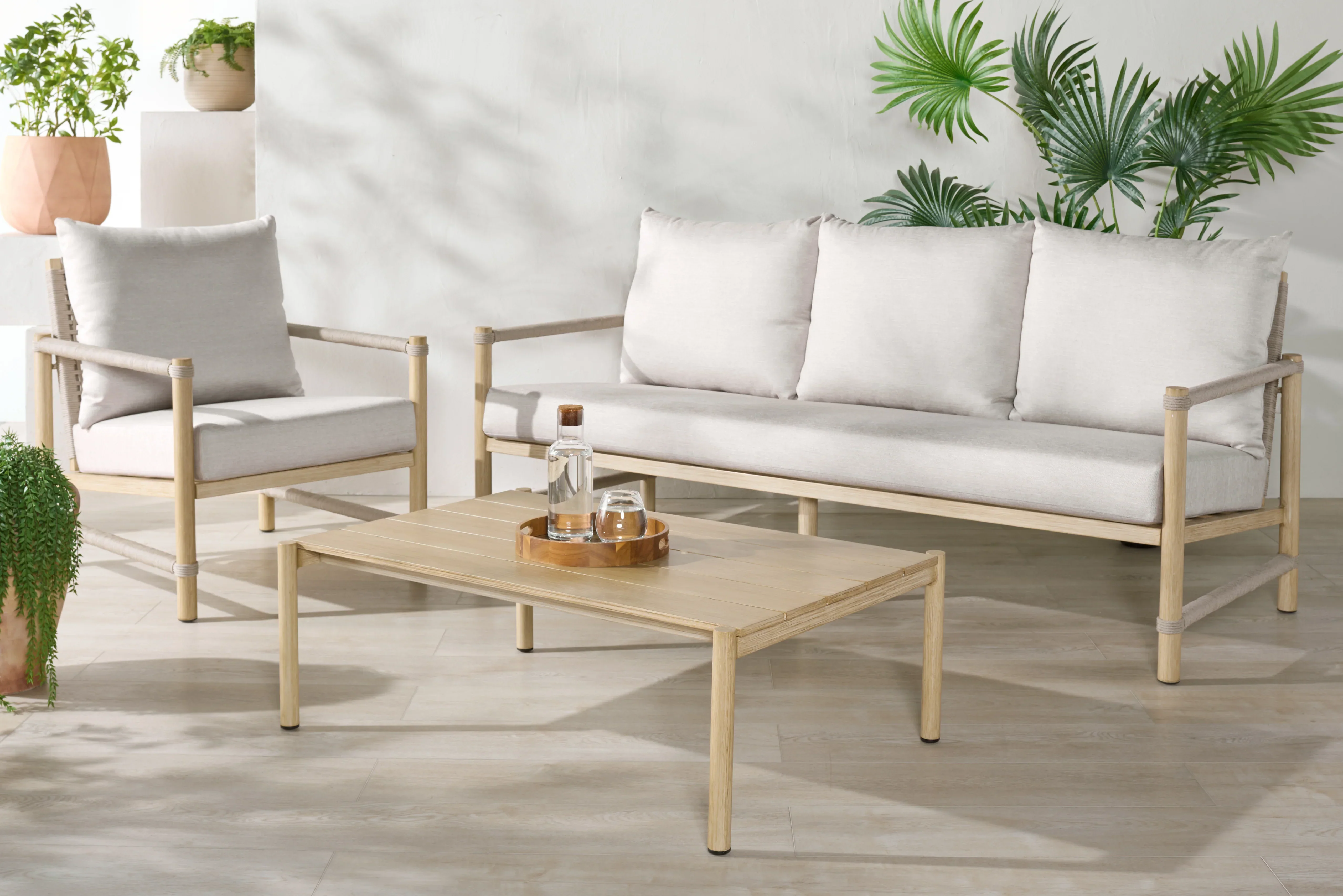 Dorianna Aluminum Patio Coffee Table - Image 13