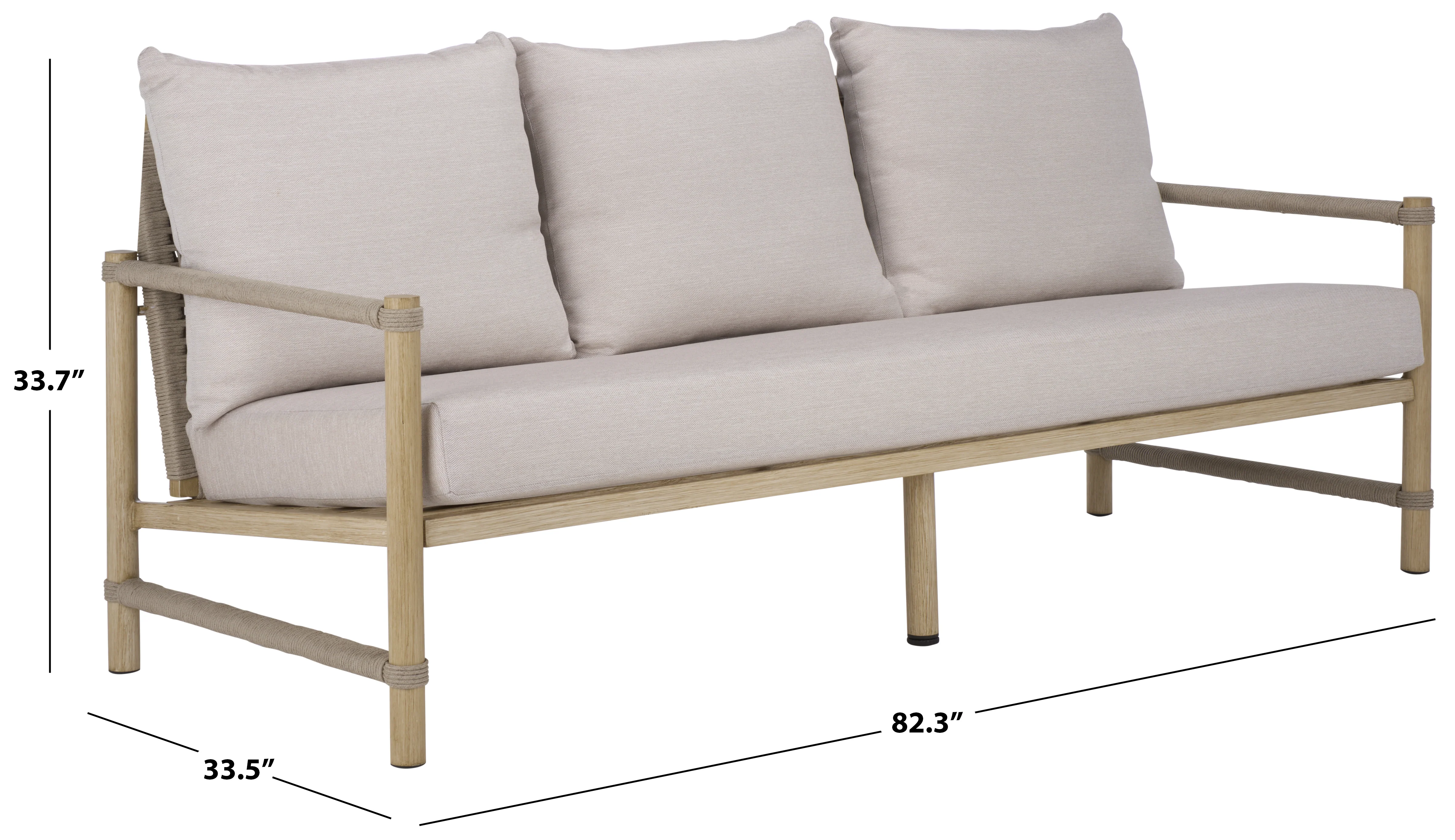 Dorianna Aluminum Patio Sofa - Image 6