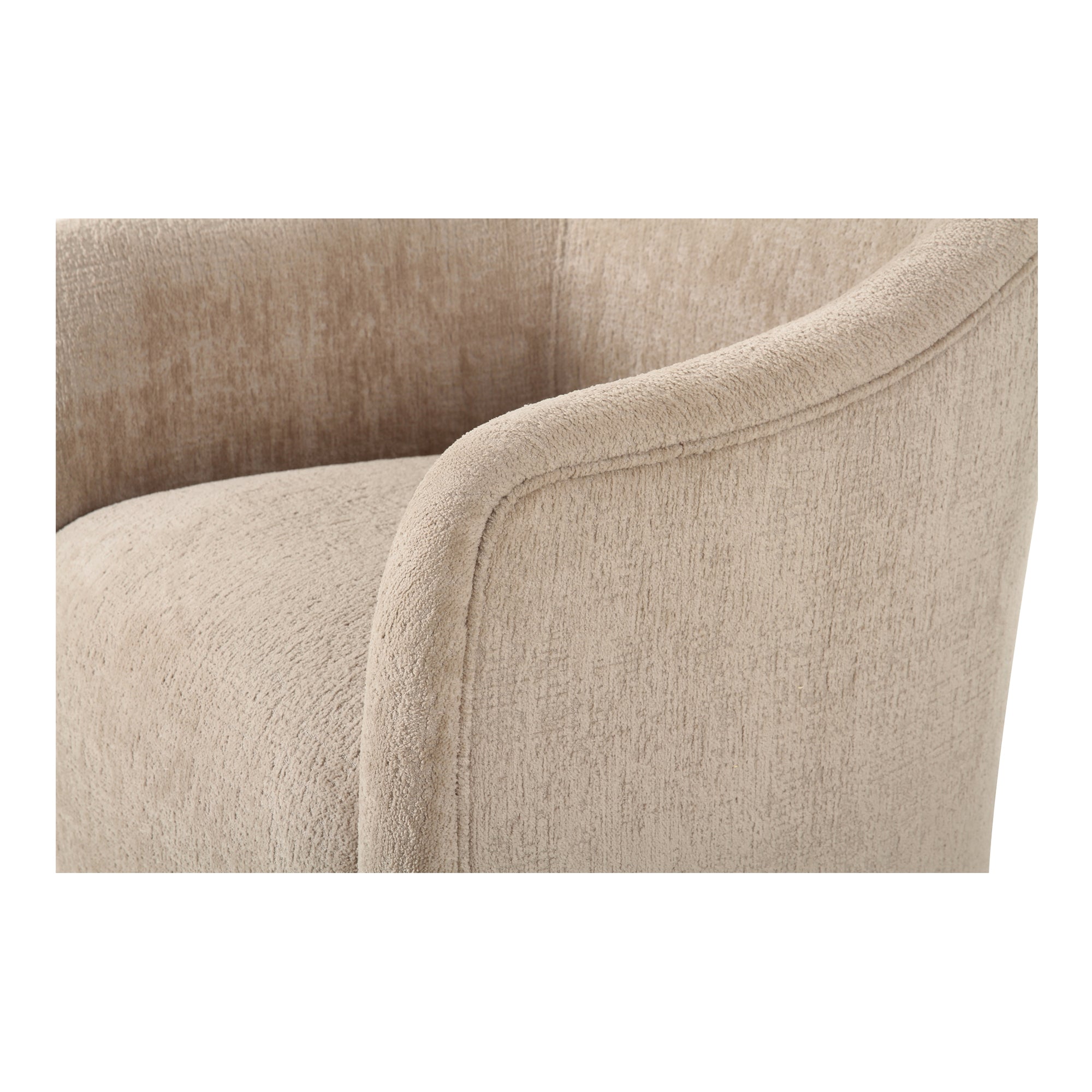 Drava Rolling Dining Chair Beige - Set of 2 - Image 7
