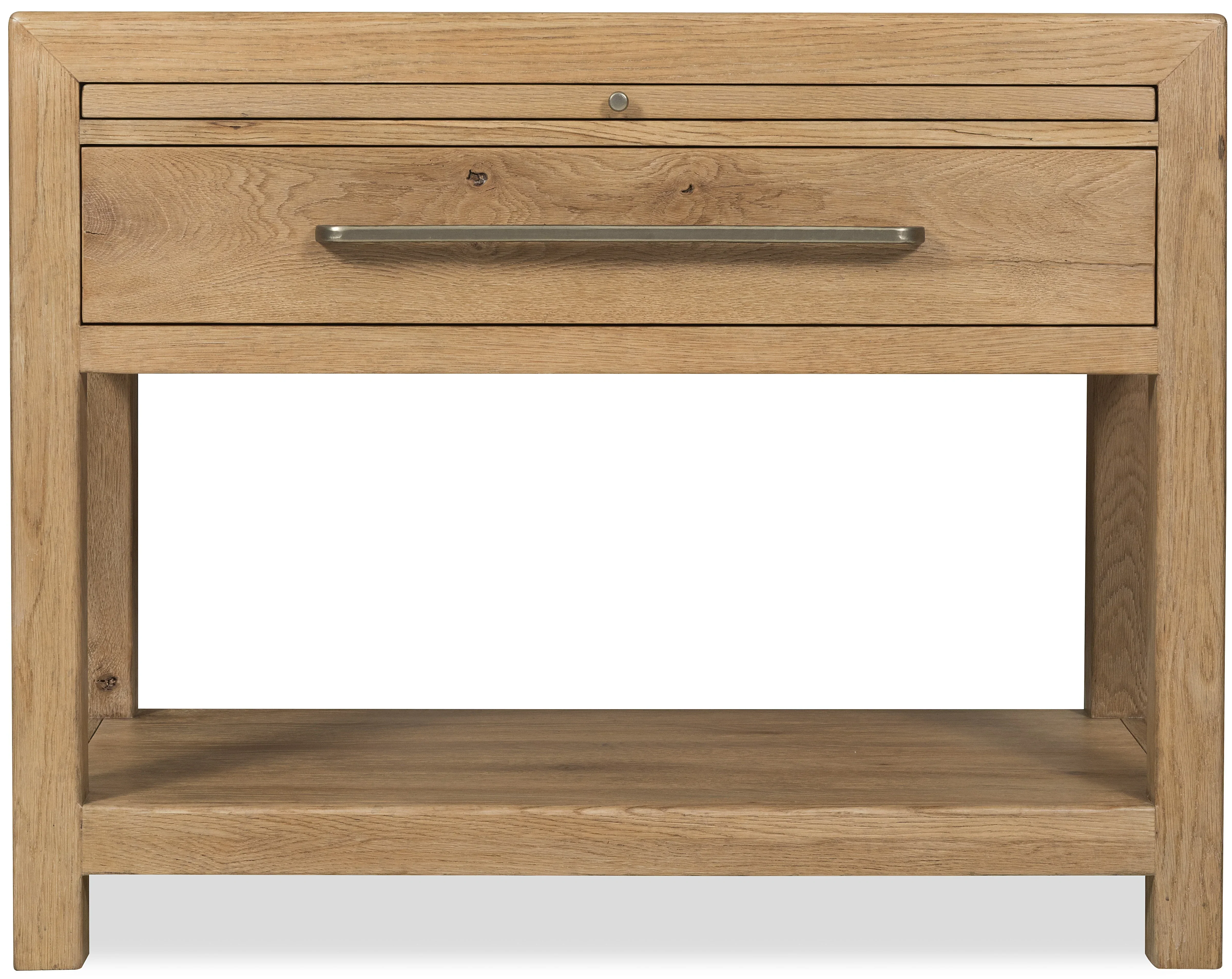 Driftwood One-Drawer Nightstand with Stone - Image 2