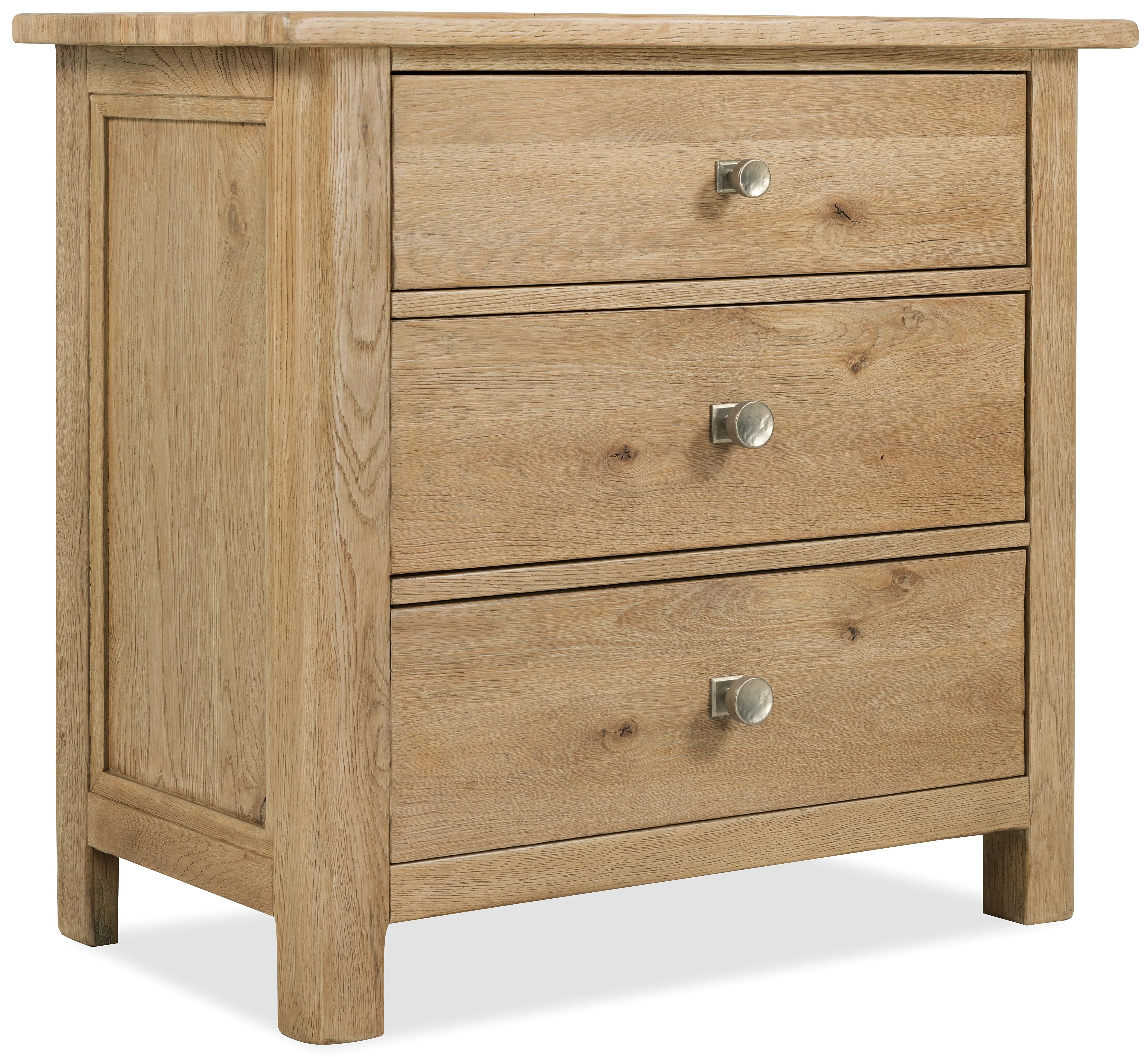 Driftwood Three-Drawer Nightstand