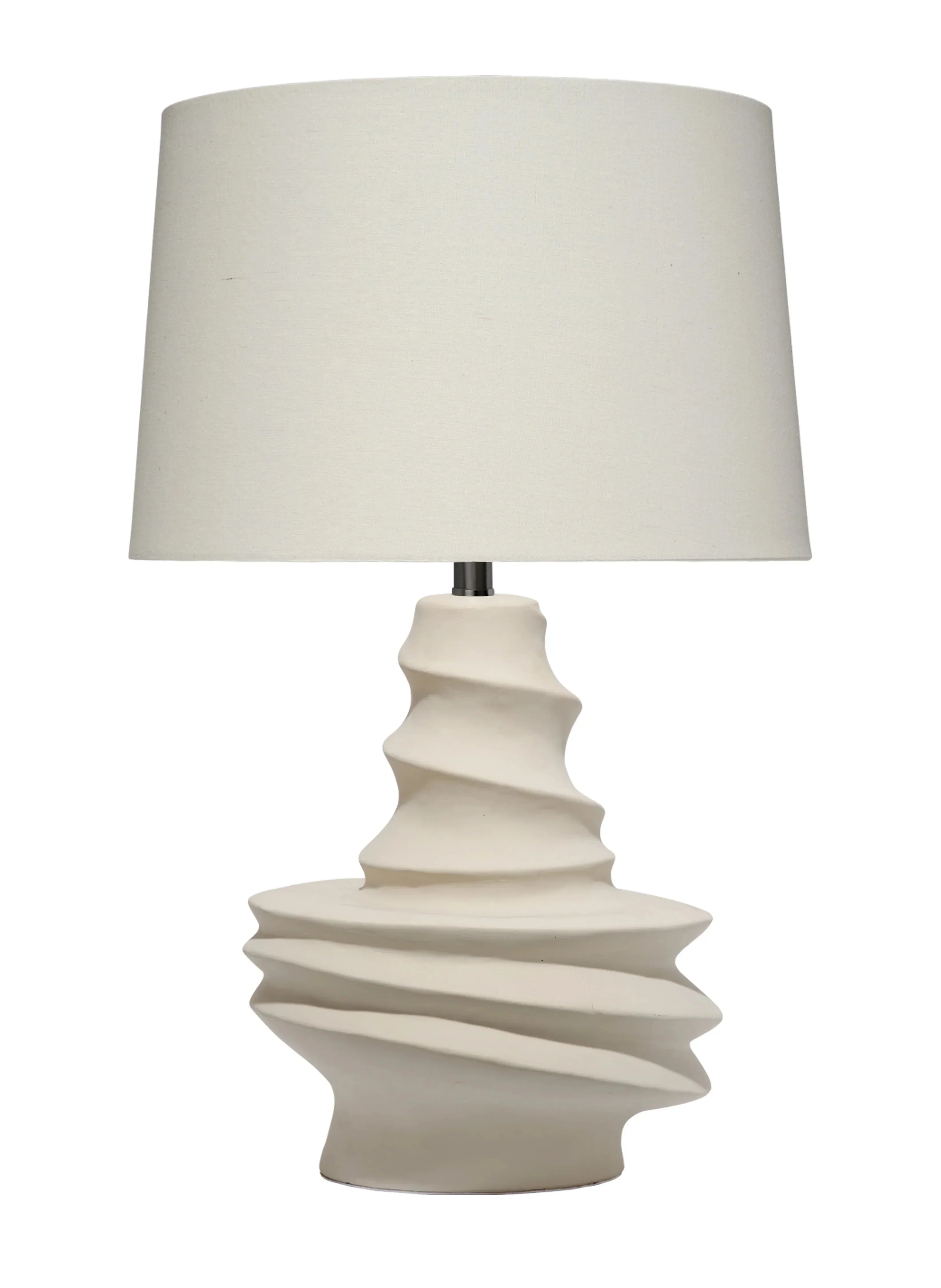 Dune Ceramic Table Lamp with Linen Shade - Image 3