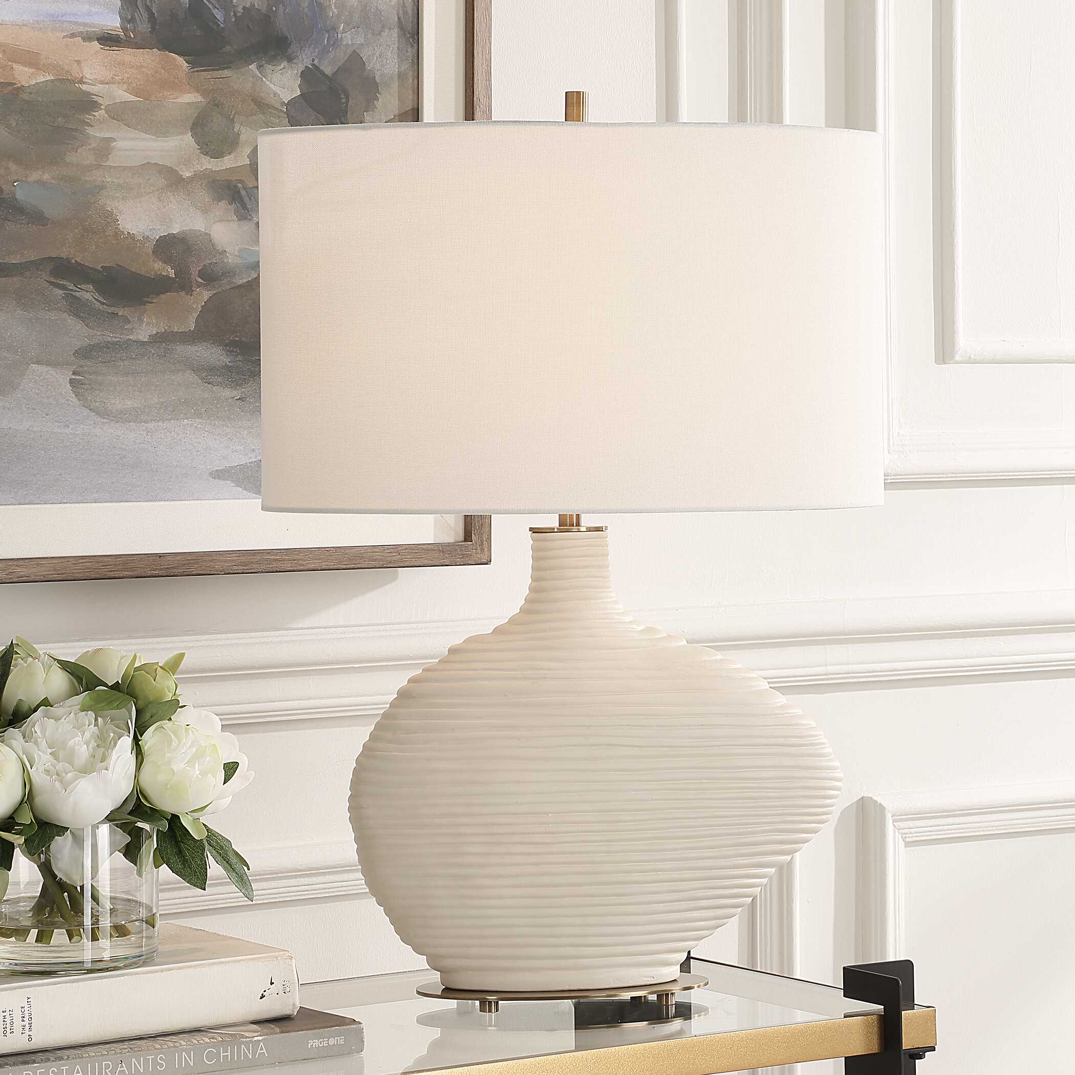 Duostacked Ceramic Table Lamp - Image 2