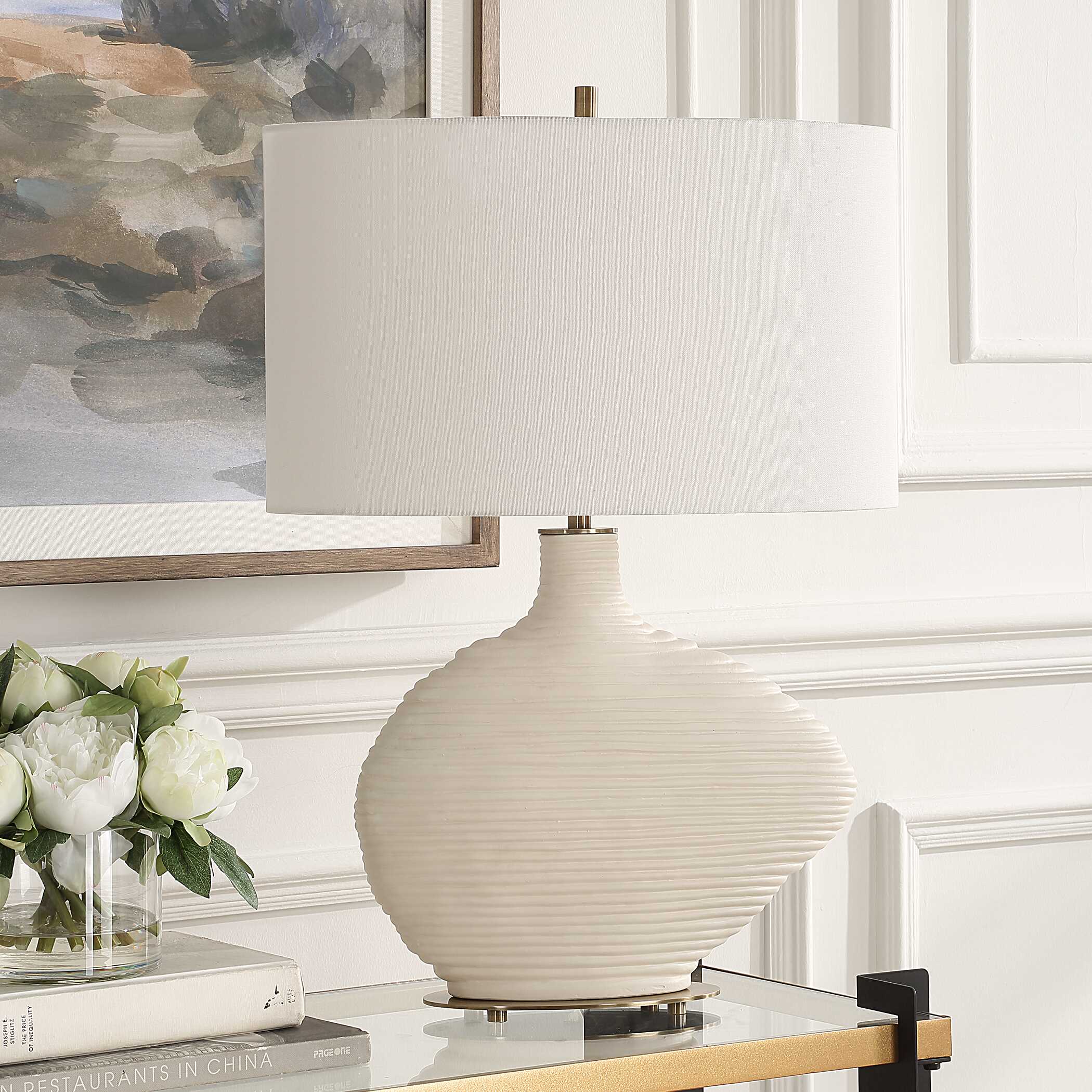 Duostacked Ceramic Table Lamp - Image 4