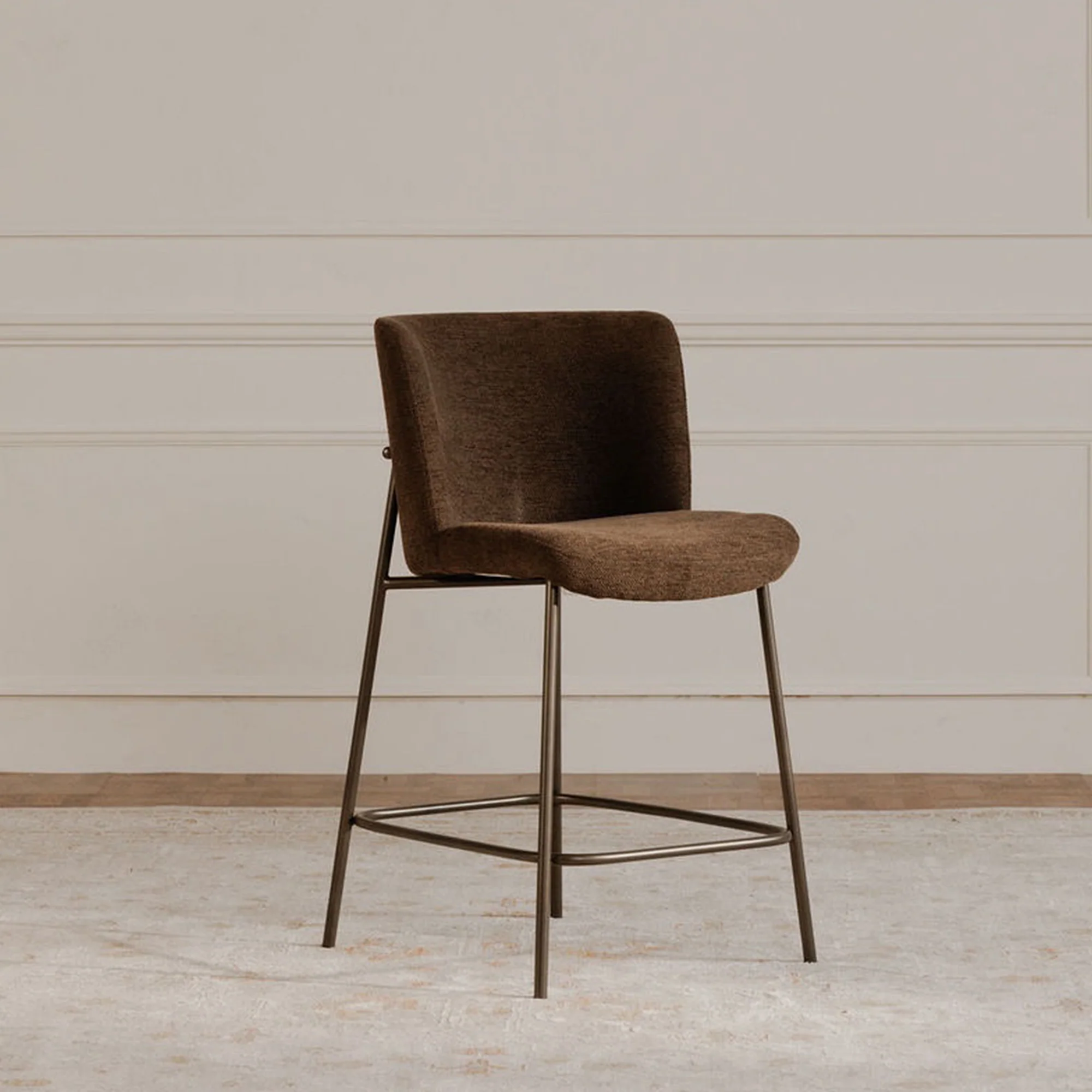 Early Counter Stool Dark Brown - Set of 2 - Image 2
