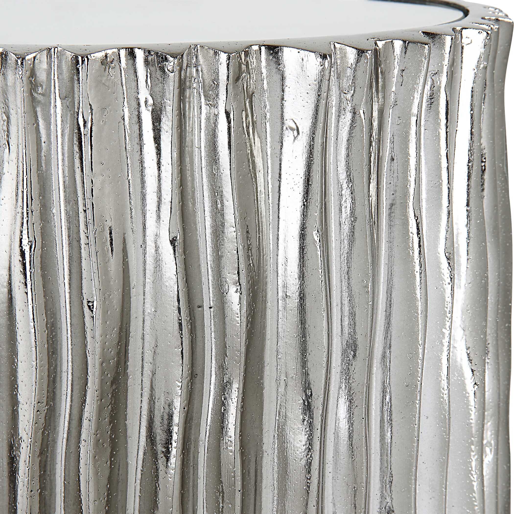 Echo Modern Nickel Drink Table - Image 6