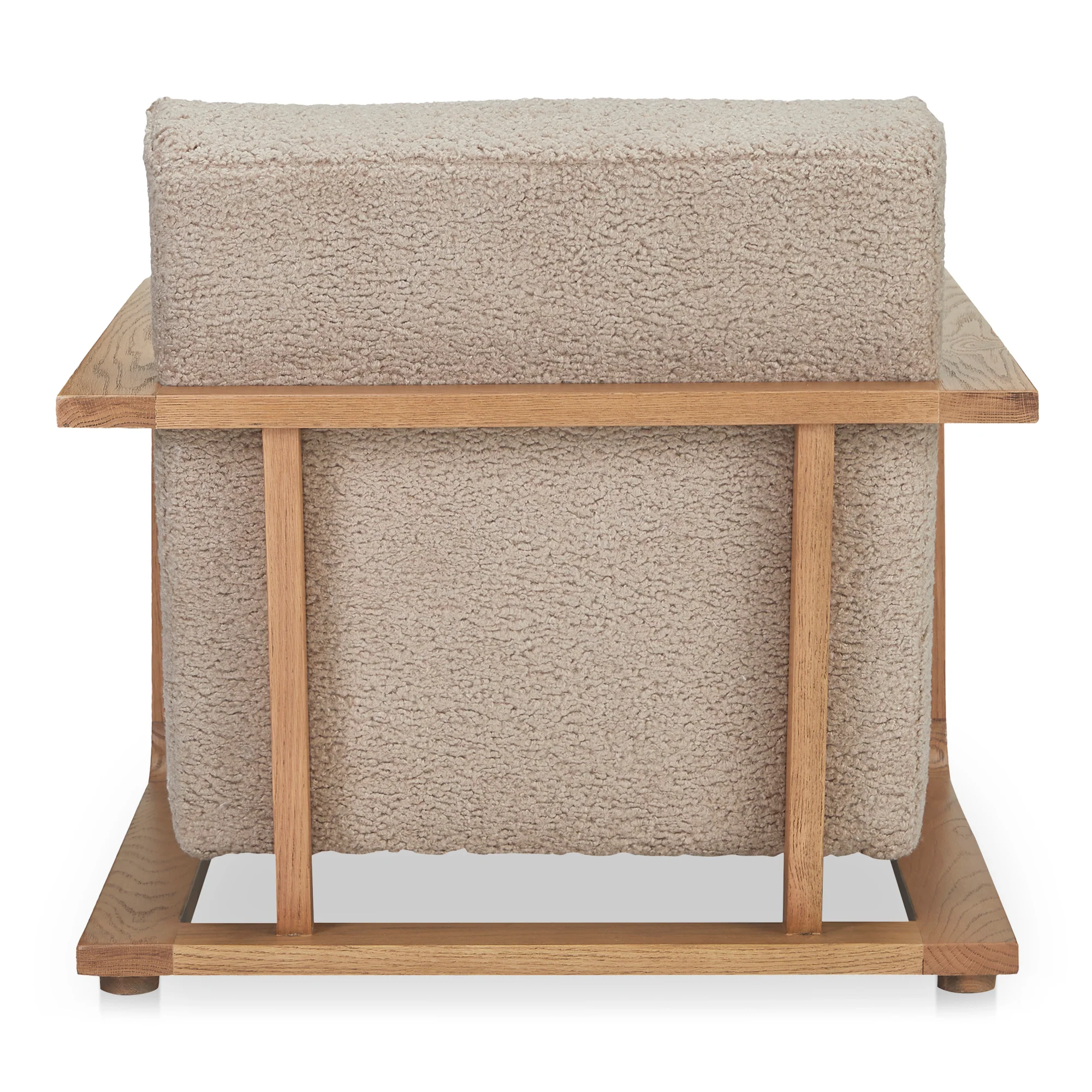 Eckersley Lounge Chair Beige Faux Shearling - Image 5
