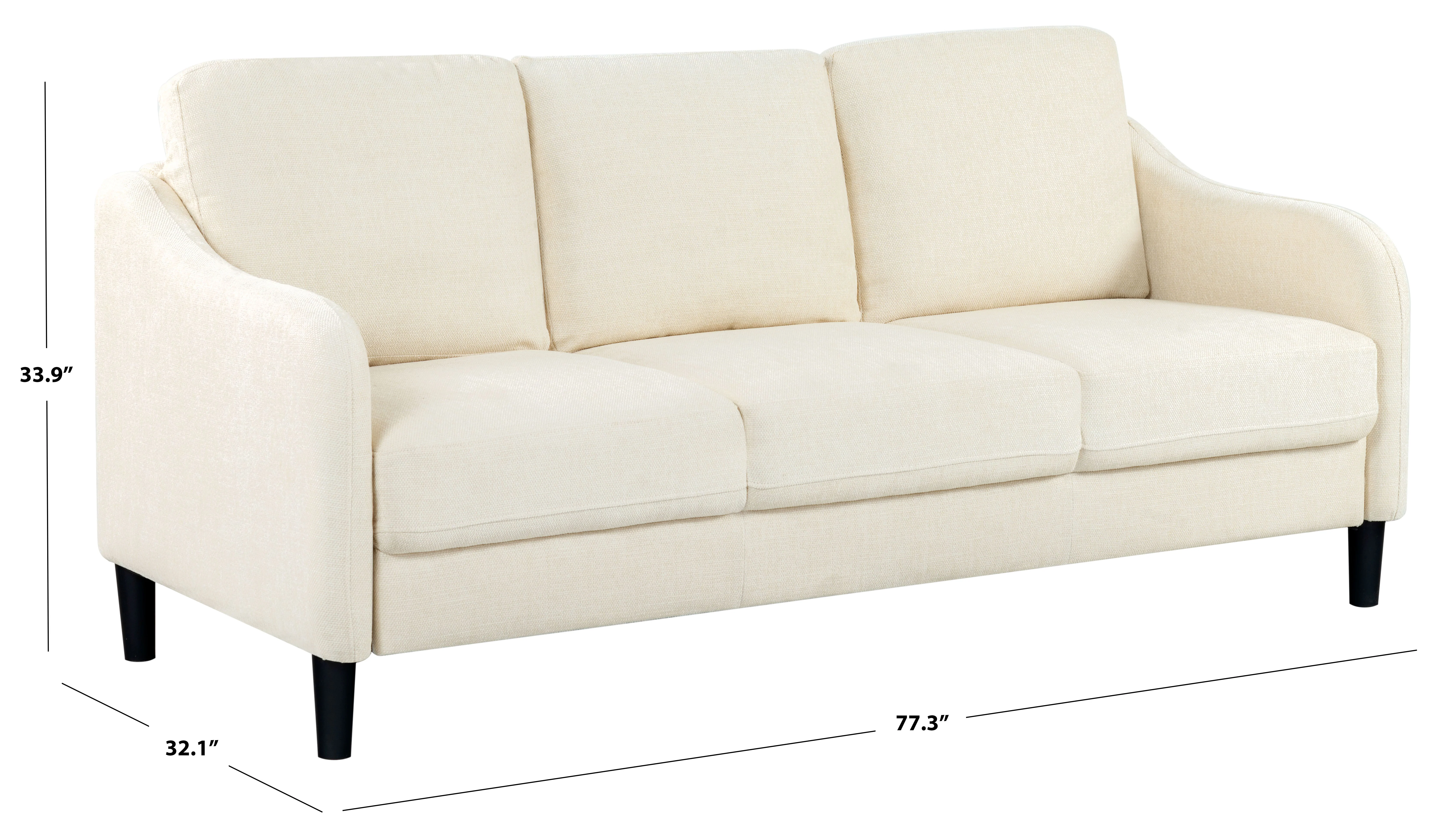 Edalynn Modern 3 Seater Sofa - Image 4