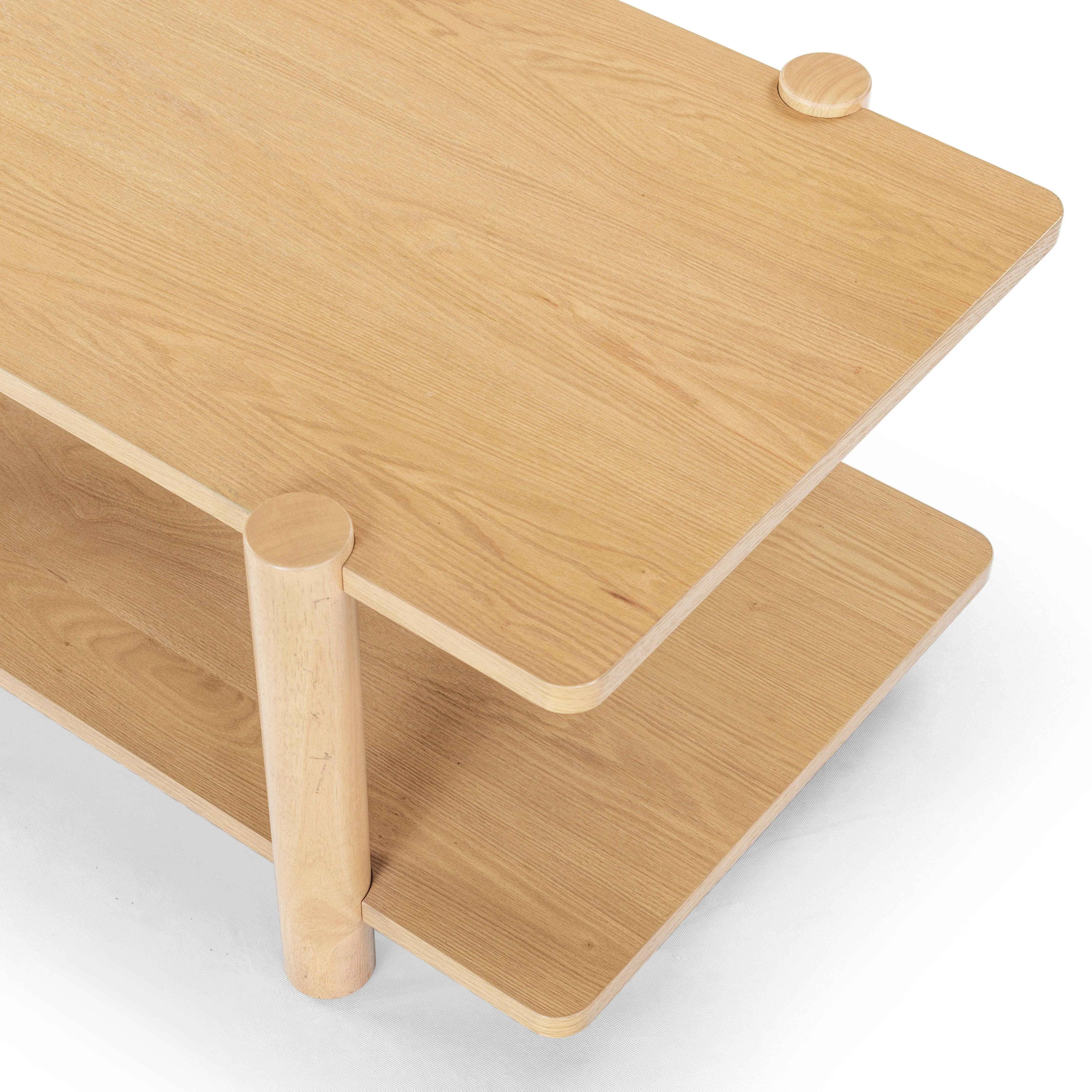 Edisyn 2 Shelf Wood Coffee Table - Image 9