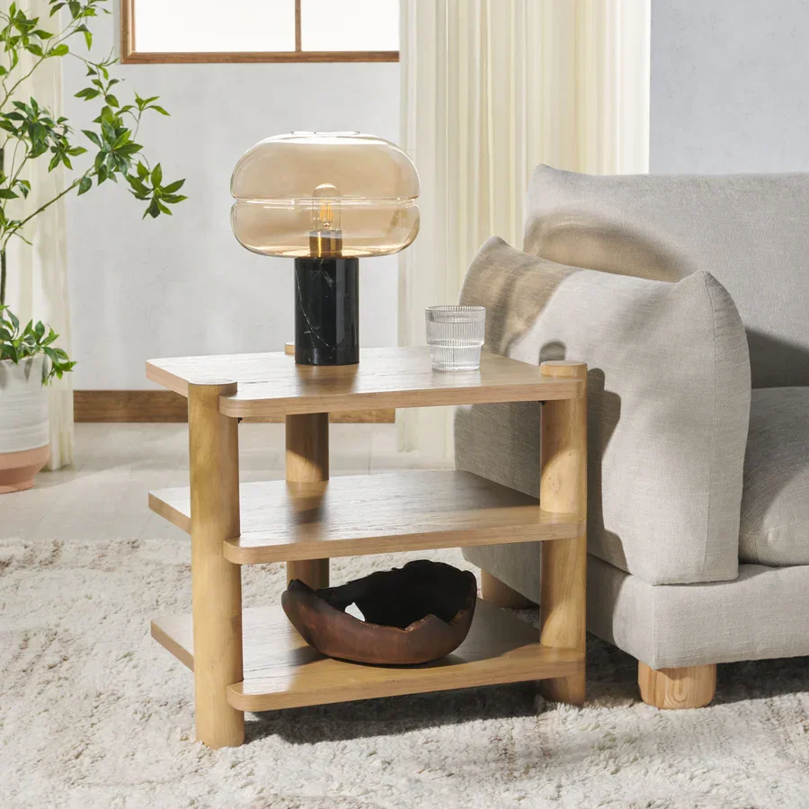 Edisyn 3 Shelf Wood Accent Table - Image 10