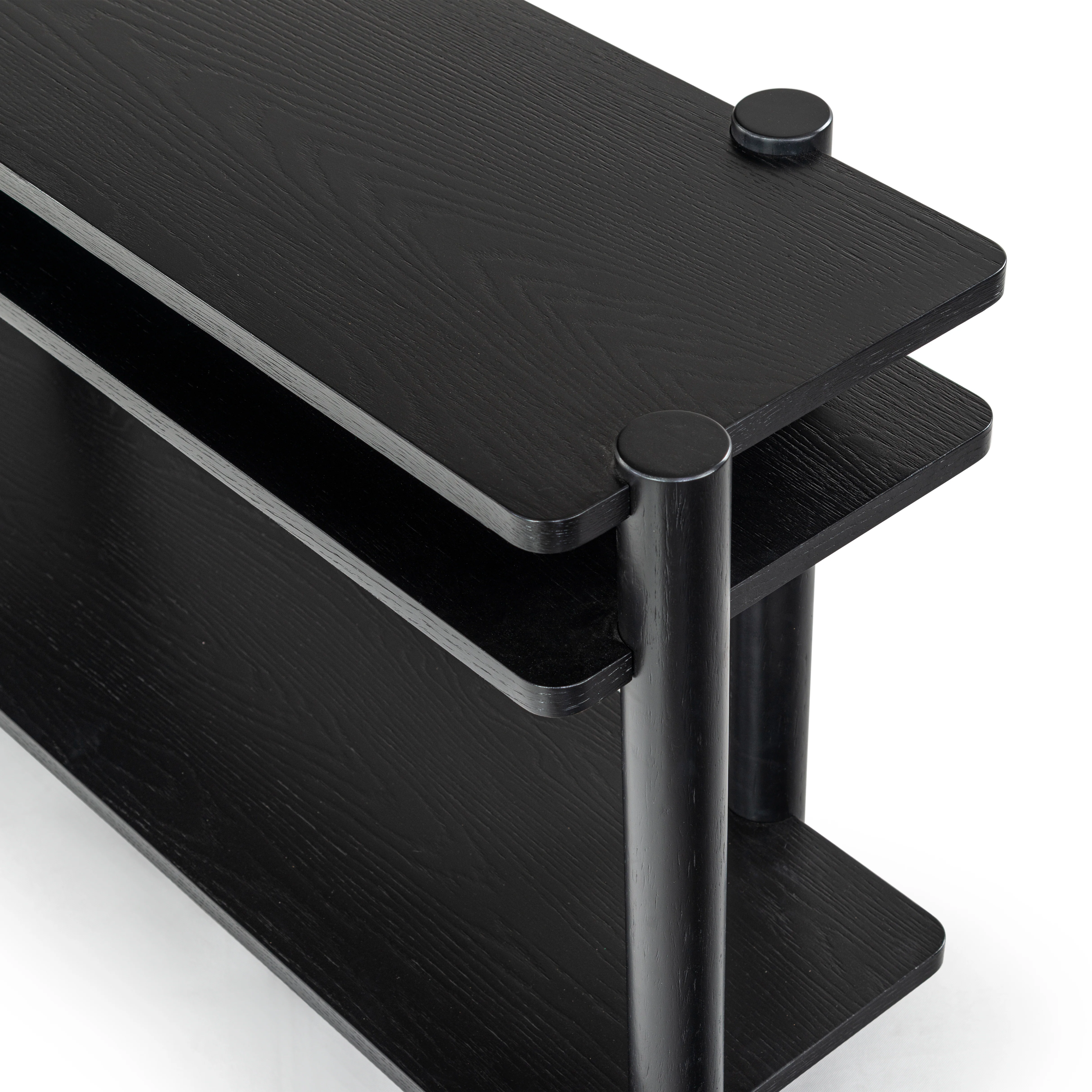 Edisyn 3 Shelf Wood Console Table - Image 11