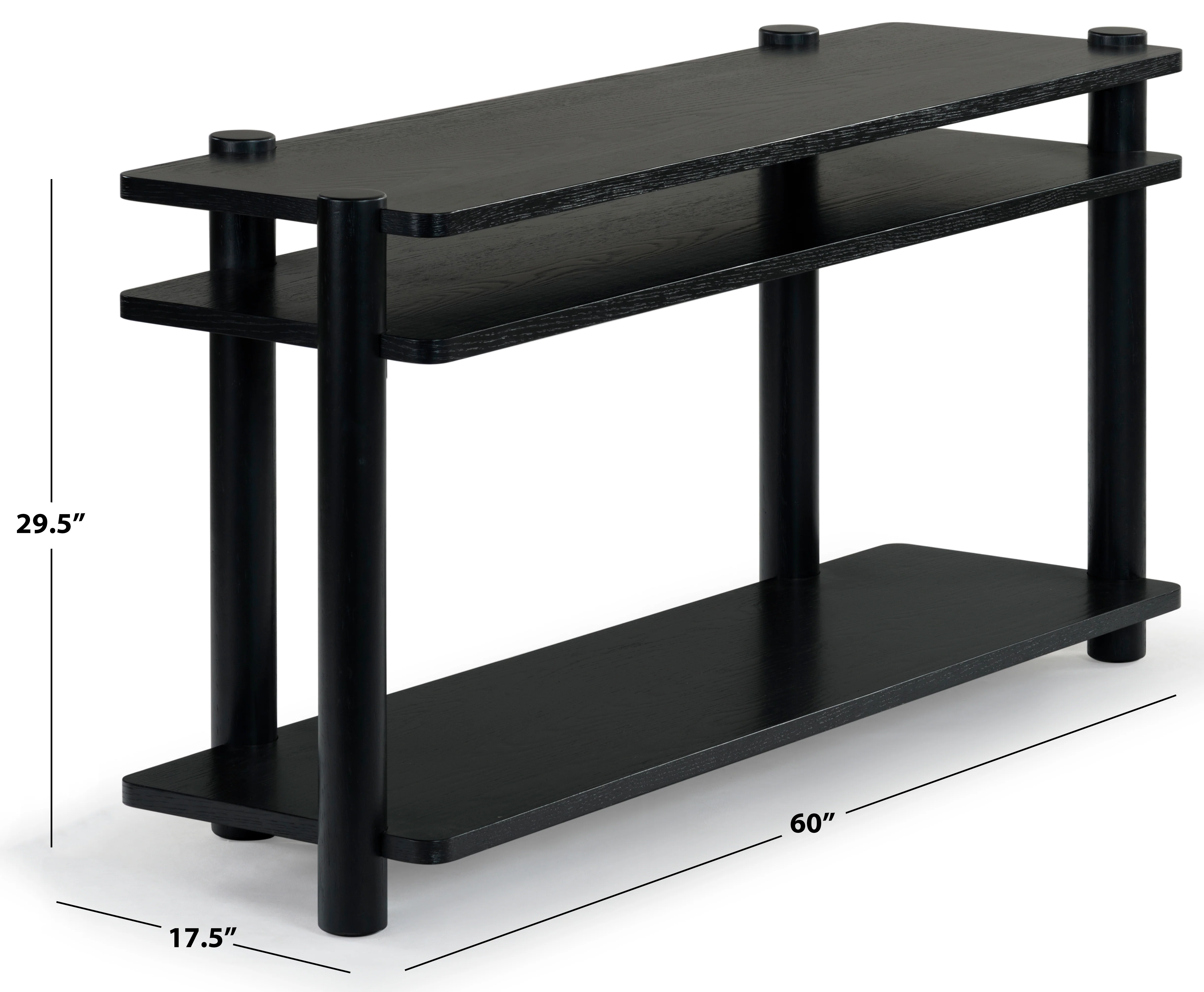Edisyn 3 Shelf Wood Console Table - Image 13