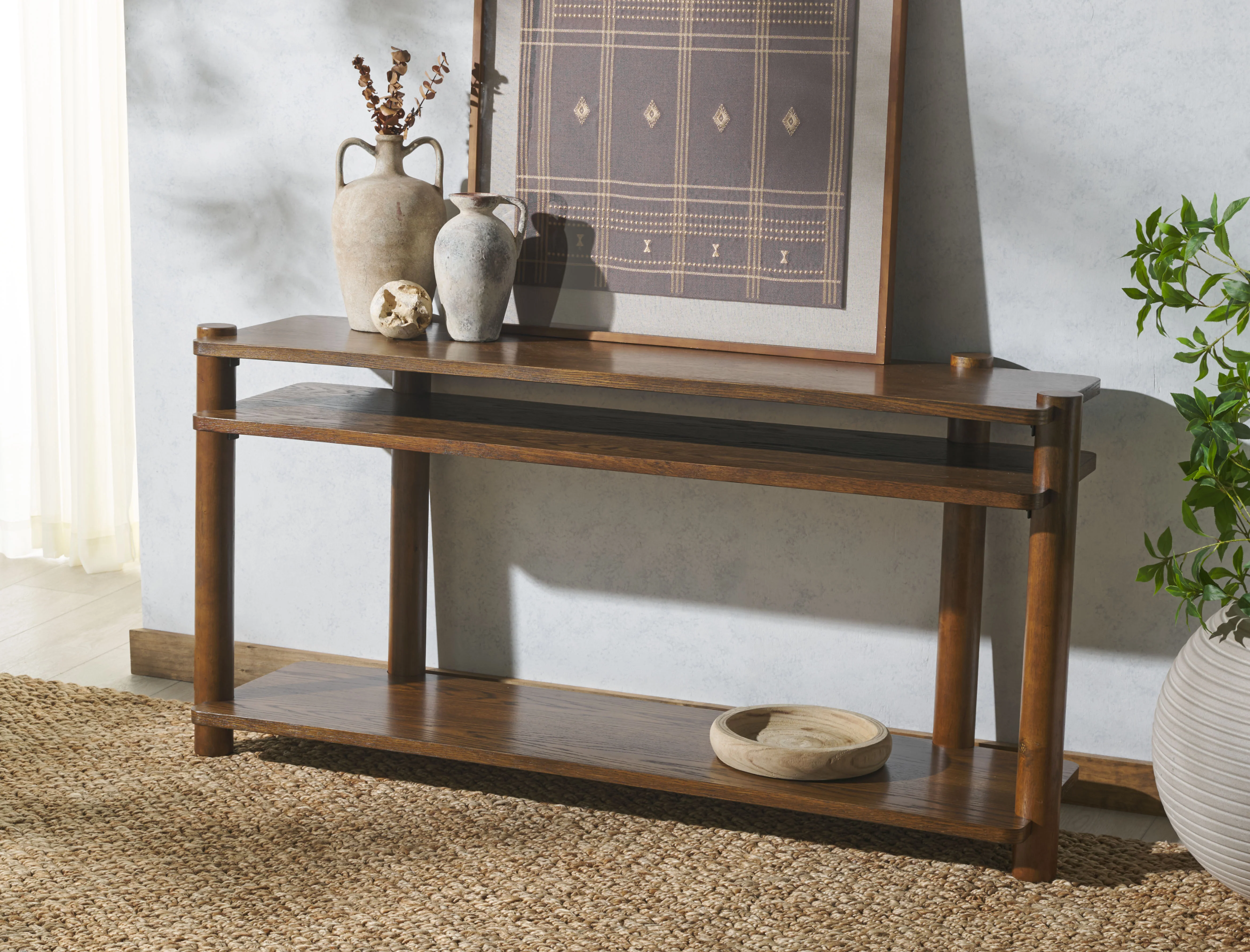 Edisyn 3 Shelf Wood Console Table - Image 18