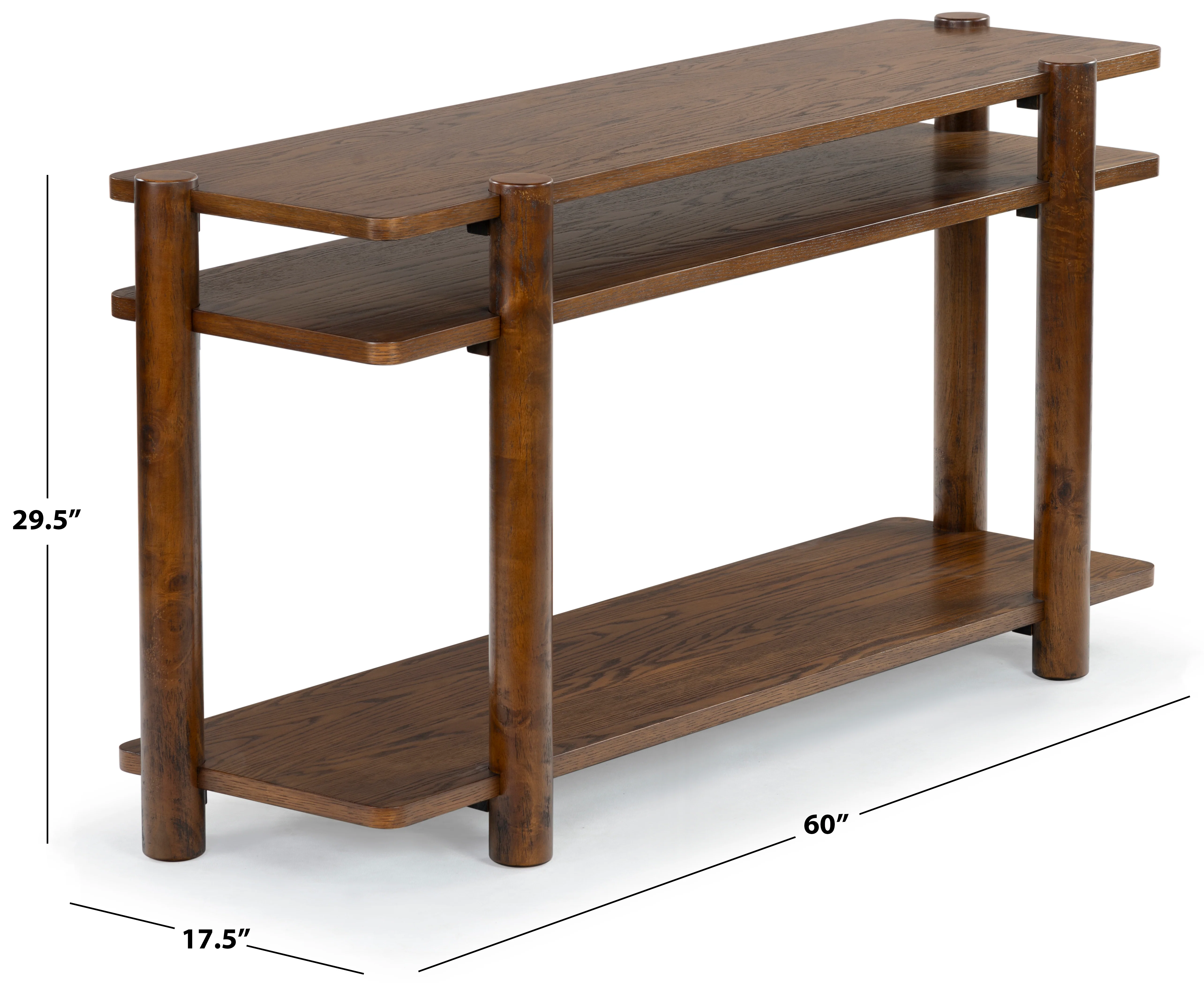 Edisyn 3 Shelf Wood Console Table - Image 25