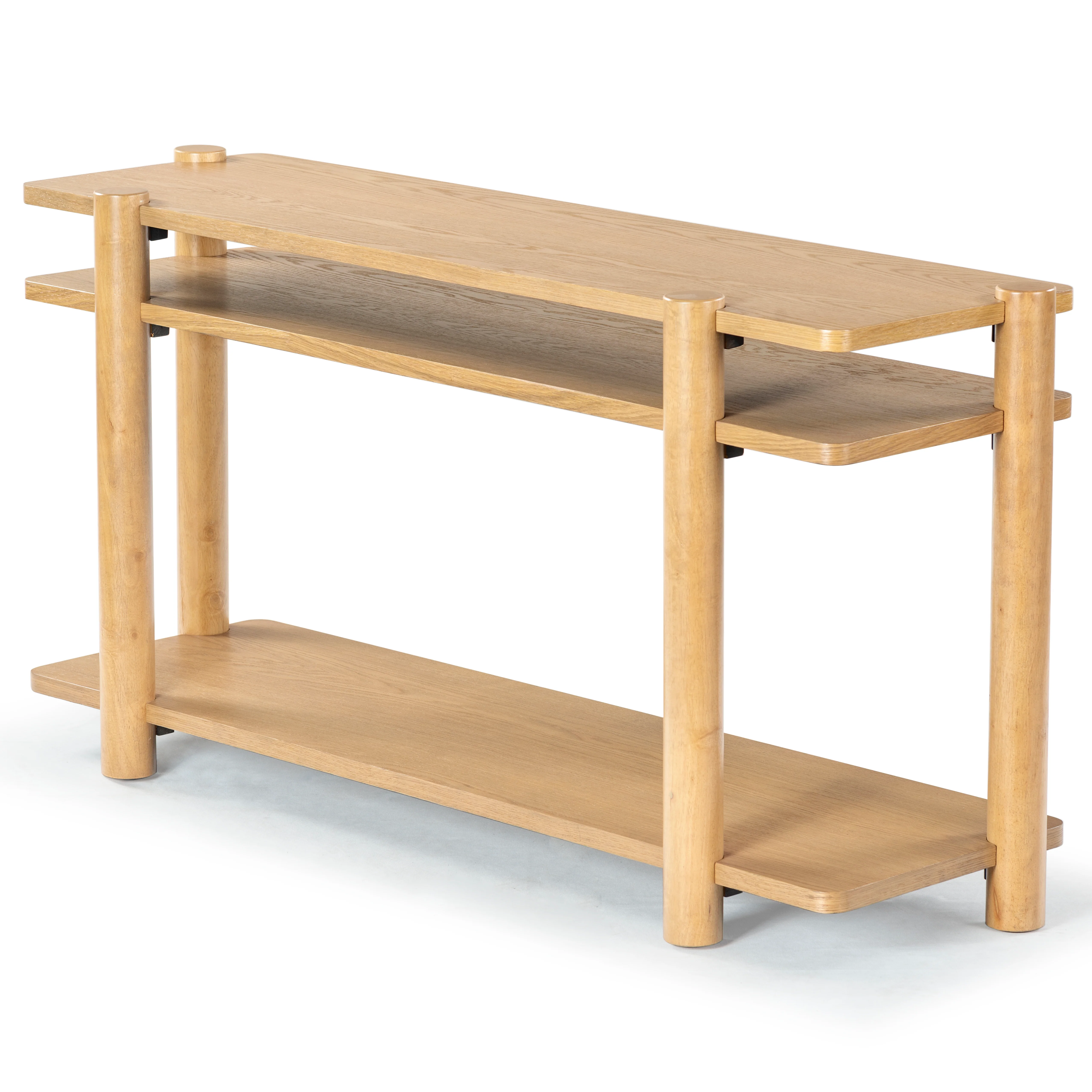 Edisyn 3 Shelf Wood Console Table - Image 7