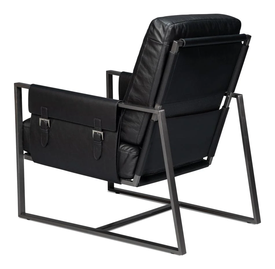 Edmonds Distilled Leather Chair - Image 5