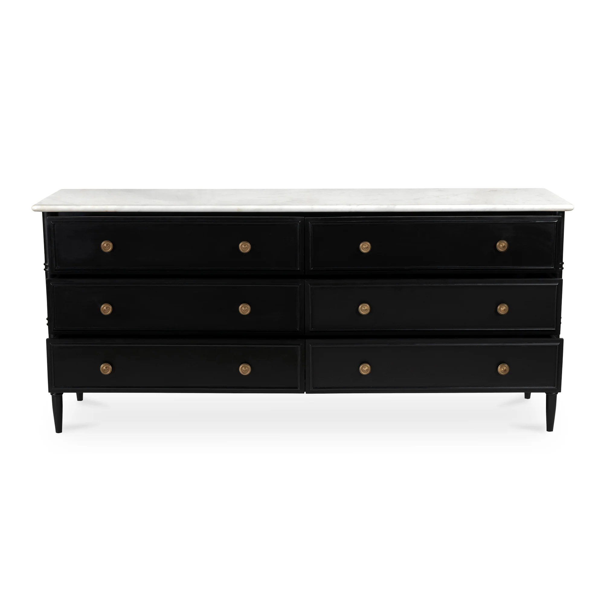 Eleanor 6 Drawer Dresser Black - Image 3