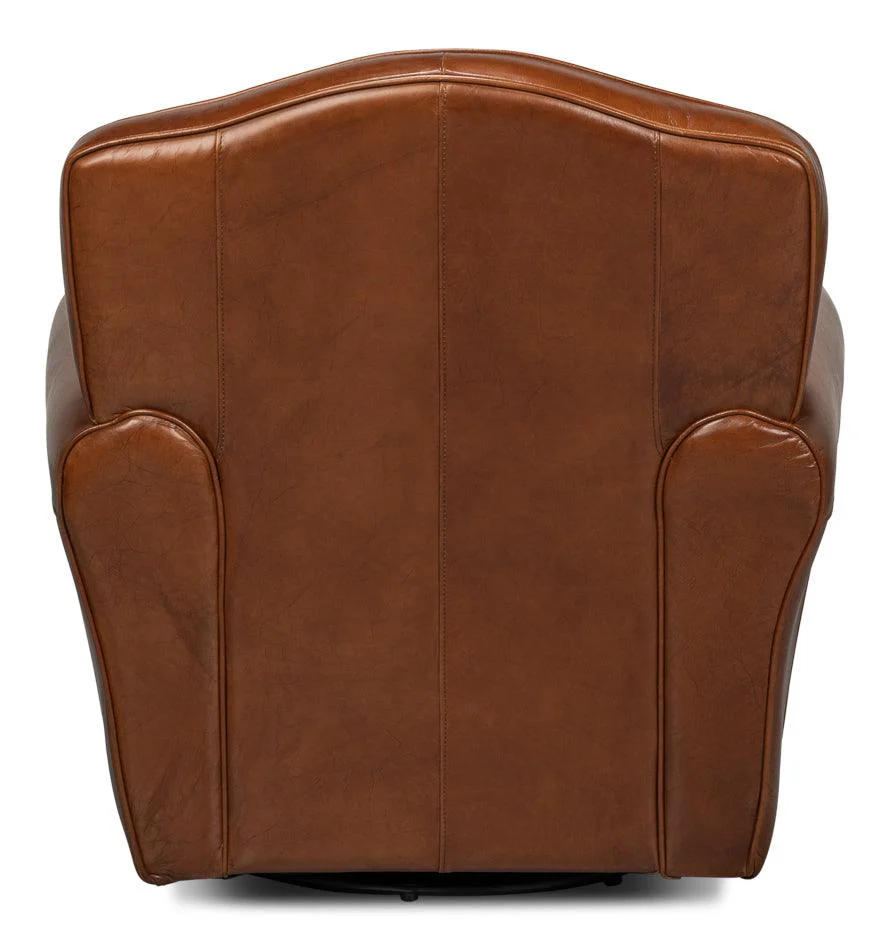 Elite French Club Swivel Chair - Image 4