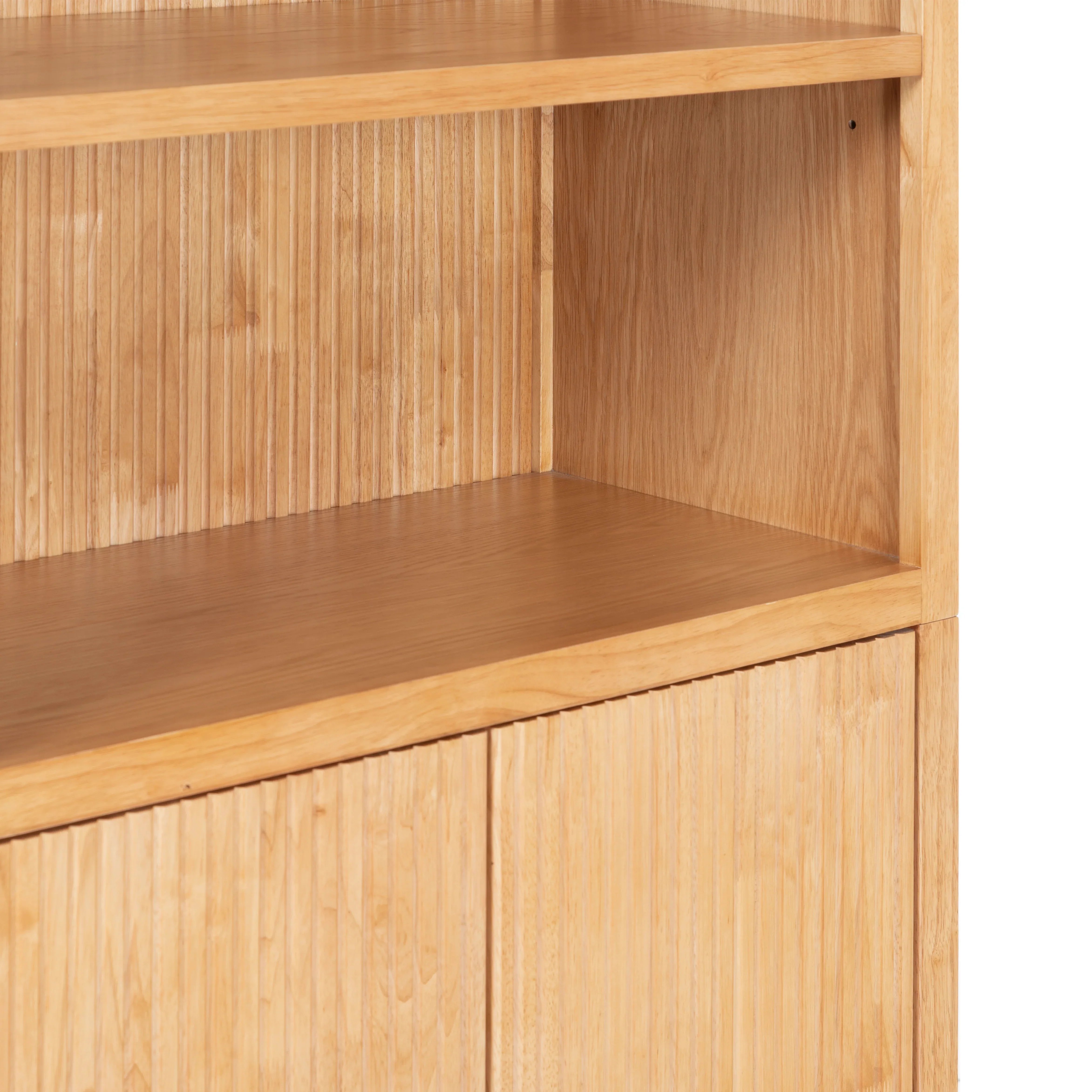Elladora Ribbed Front Wood Bookcase - Image 23
