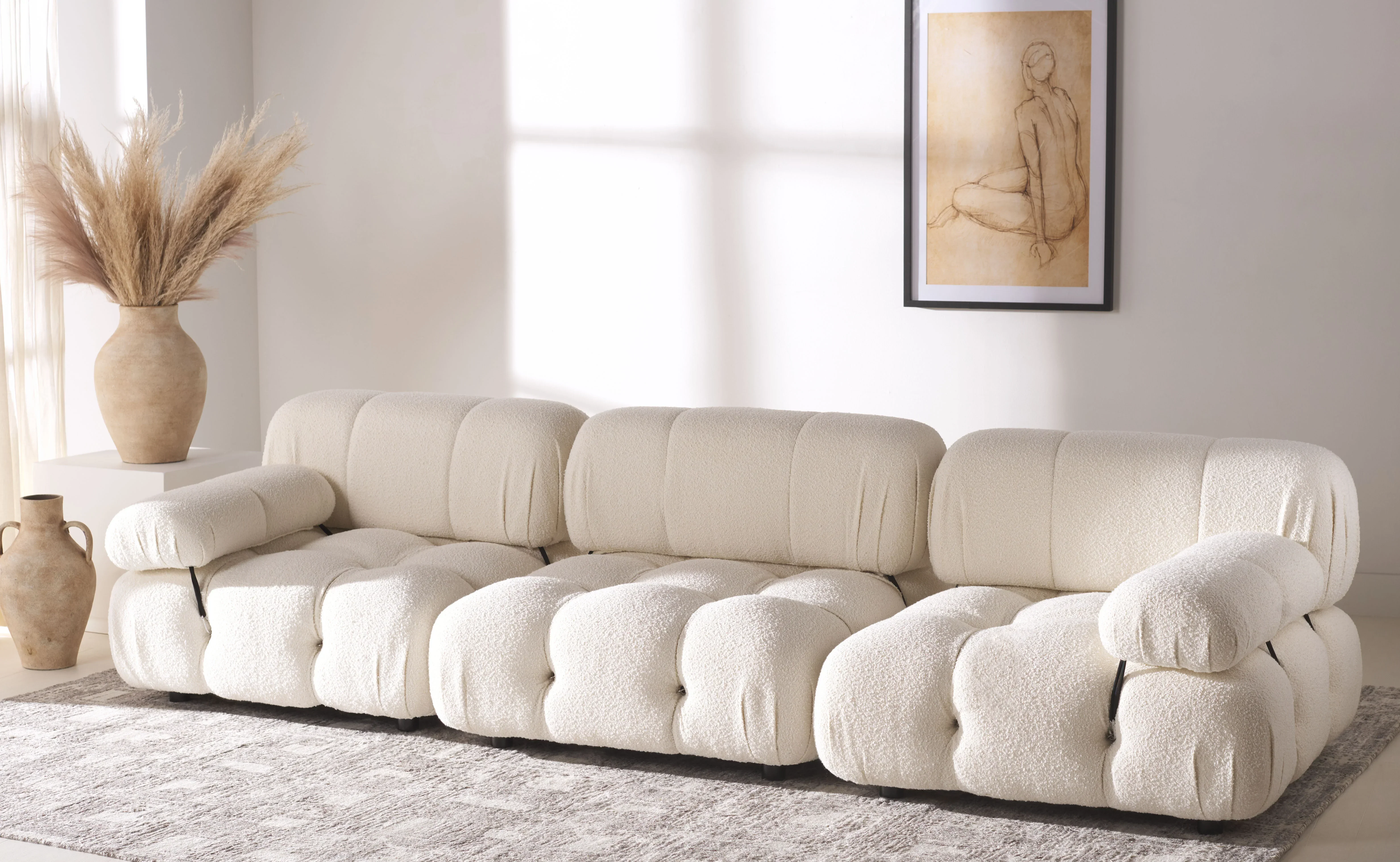 Ellamaria Tufted Boucle Sofa - Image 2