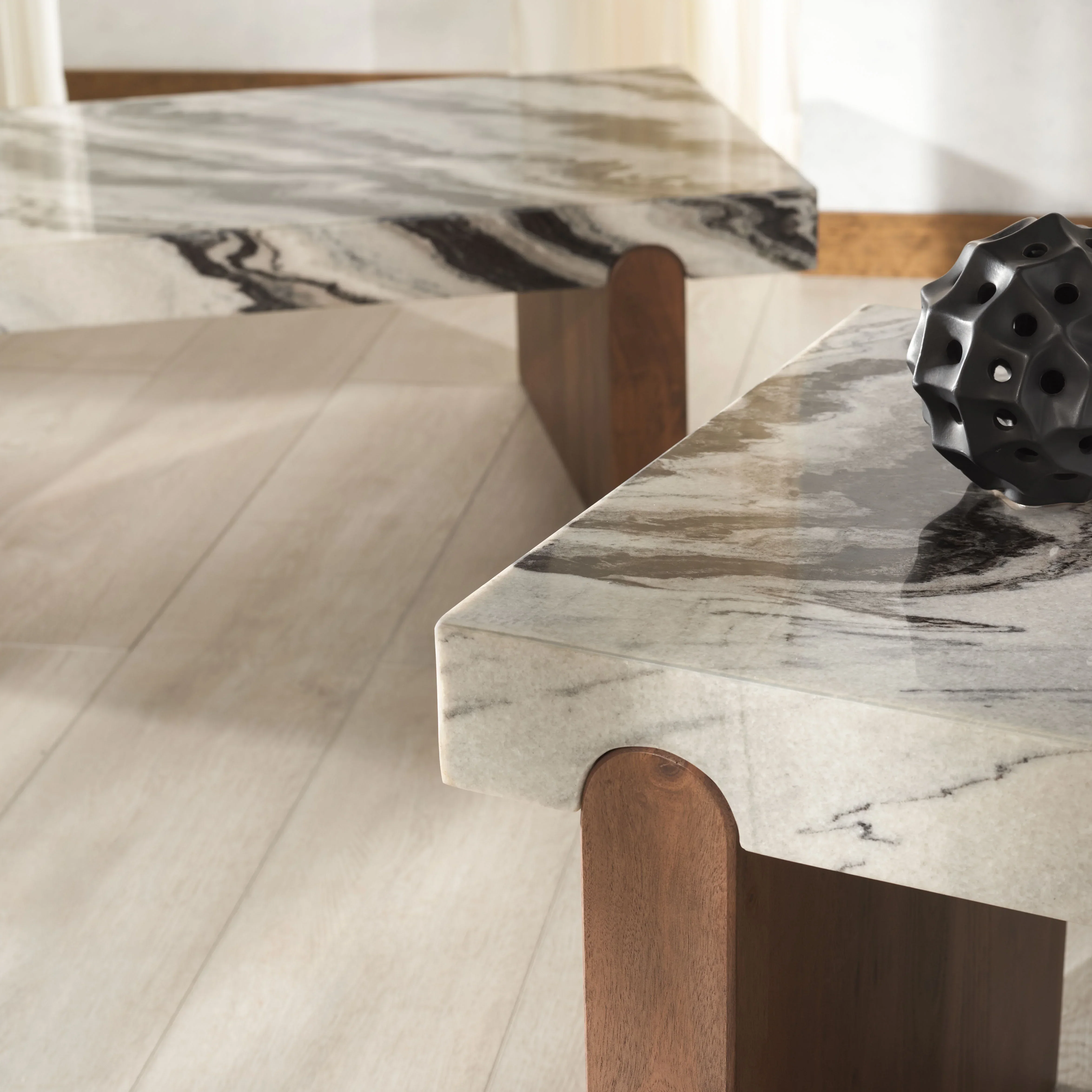 Ellebeth Marble Top Coffee Table - Image 7