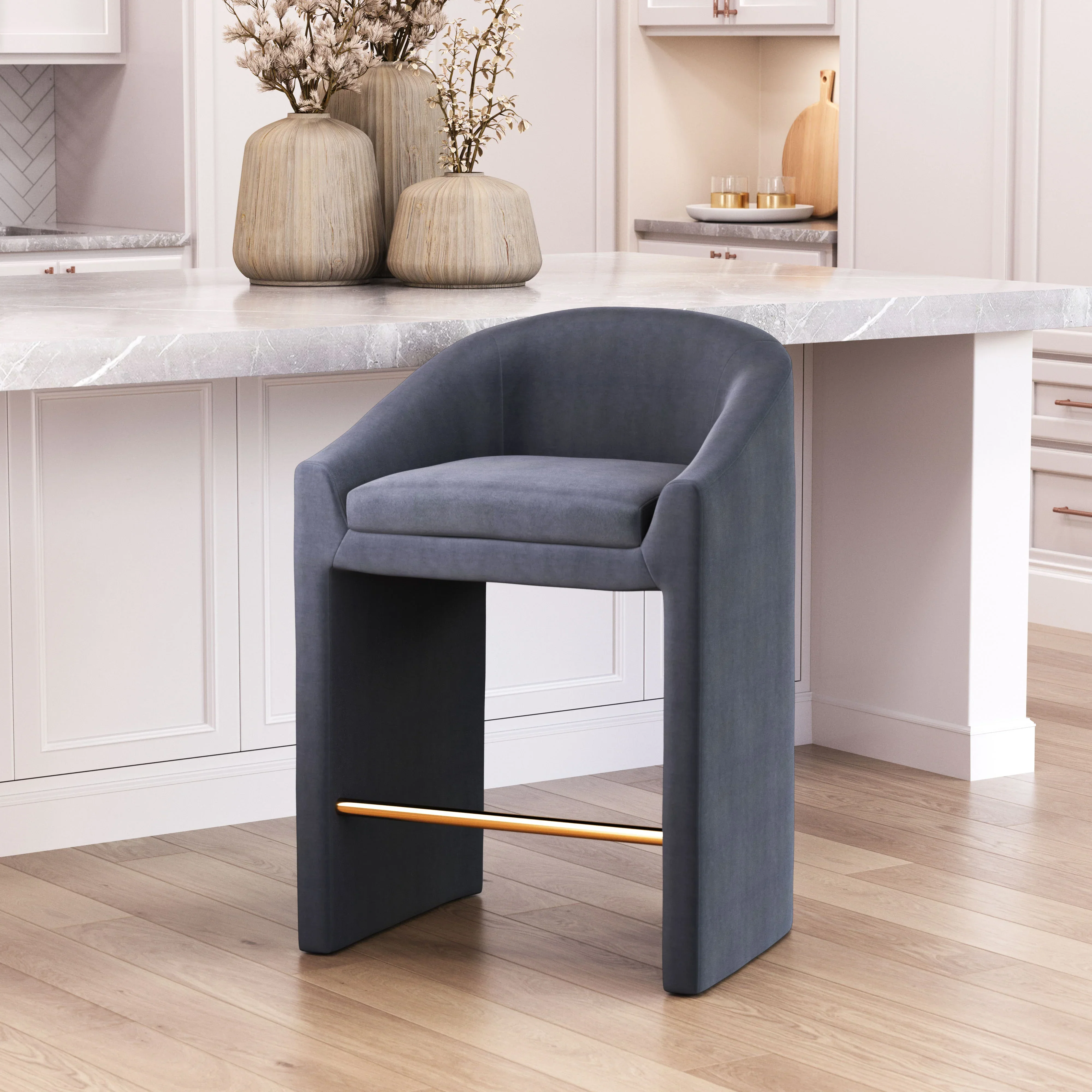 Emas Counter Stool Midnight Gray - Image 2