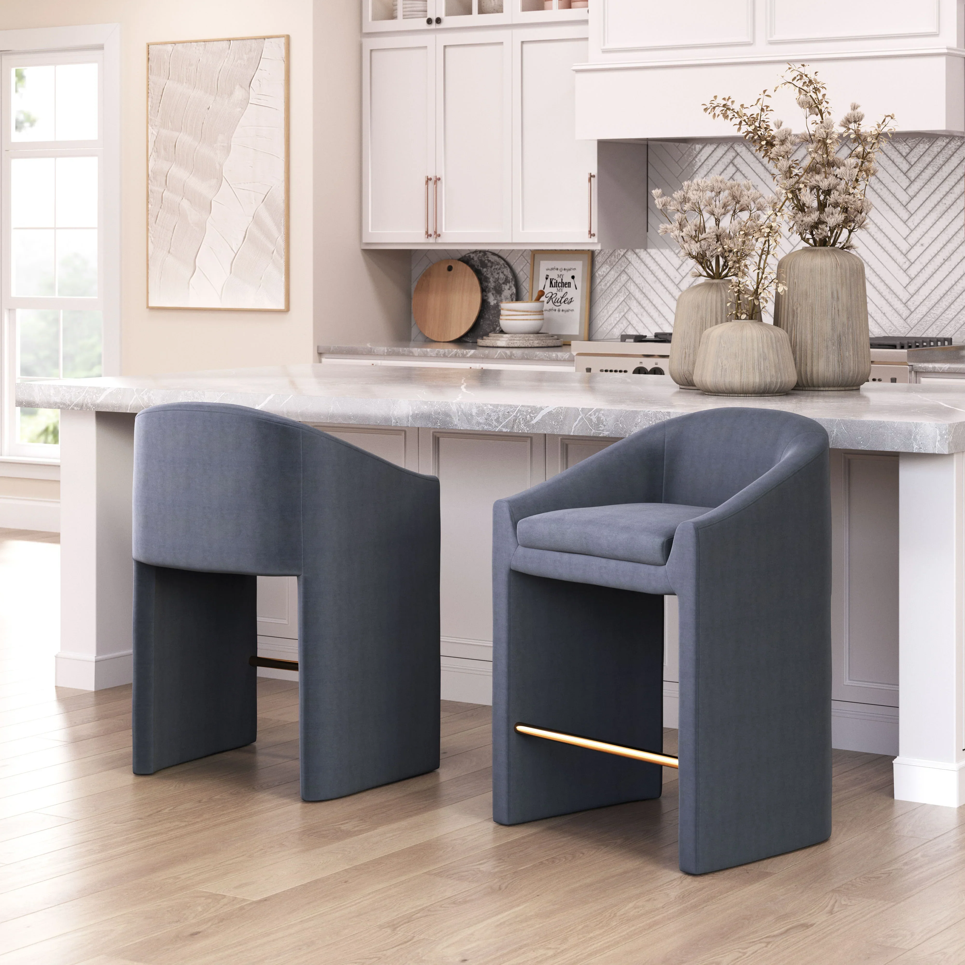 Emas Counter Stool Midnight Gray - Image 3