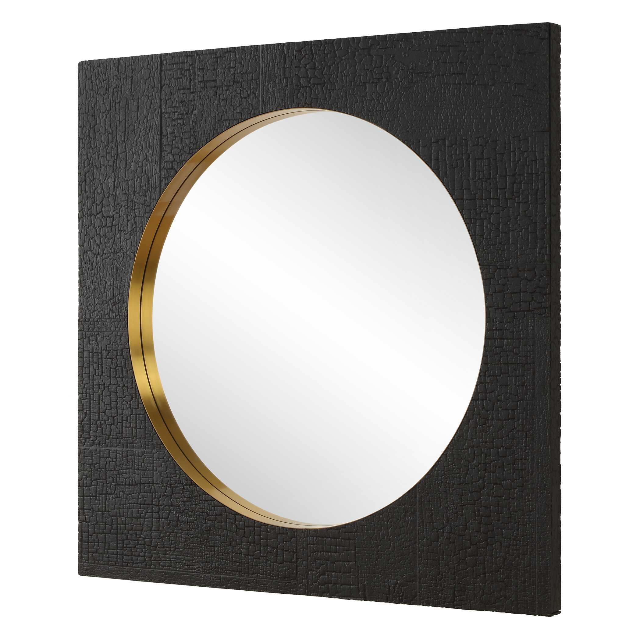 Ember Black Square Mirror - Image 4