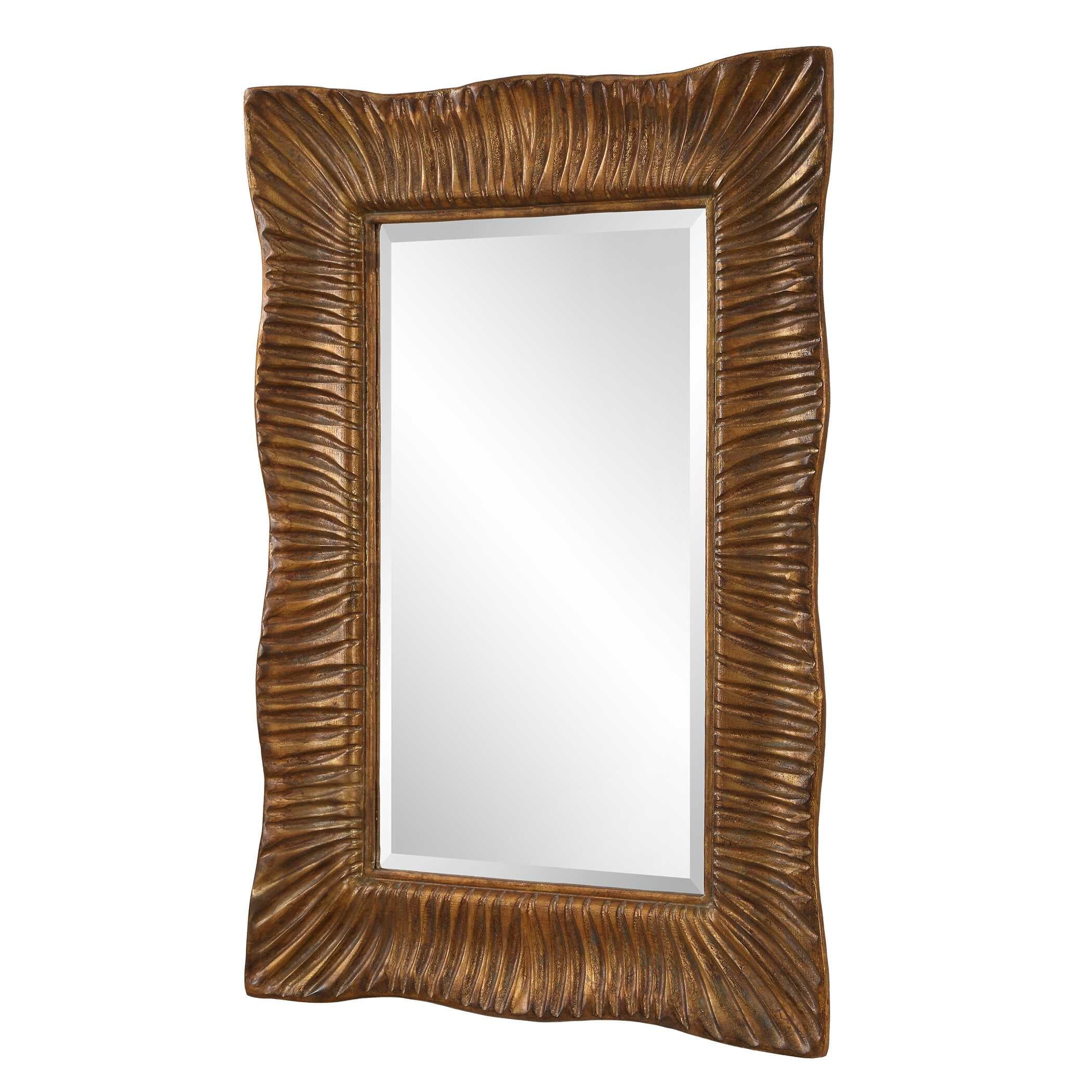 Emerson Scalloped Antique Gold Mirror - Image 5