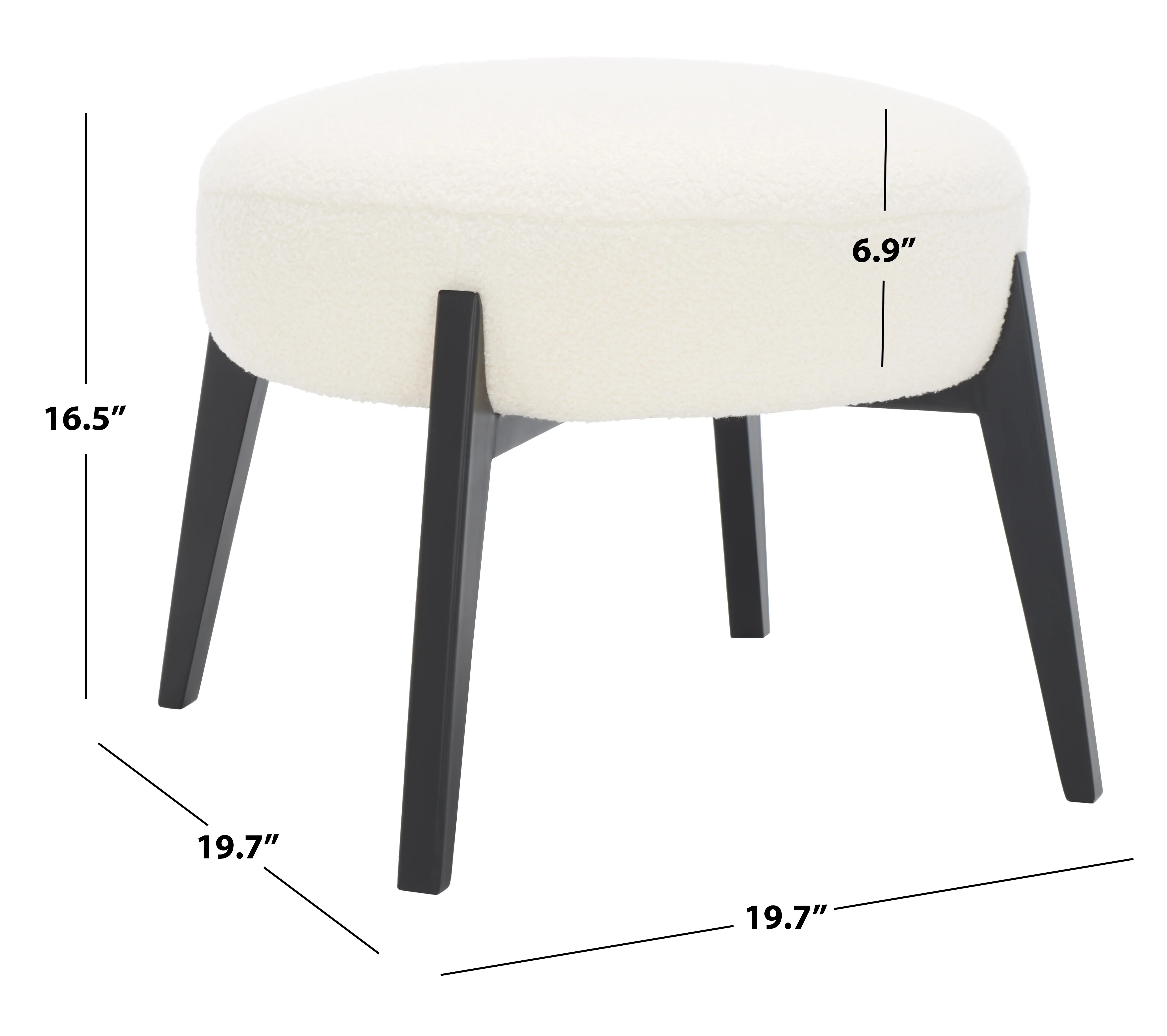 Emilynn Scandinavian Teddy Ottoman - Image 6
