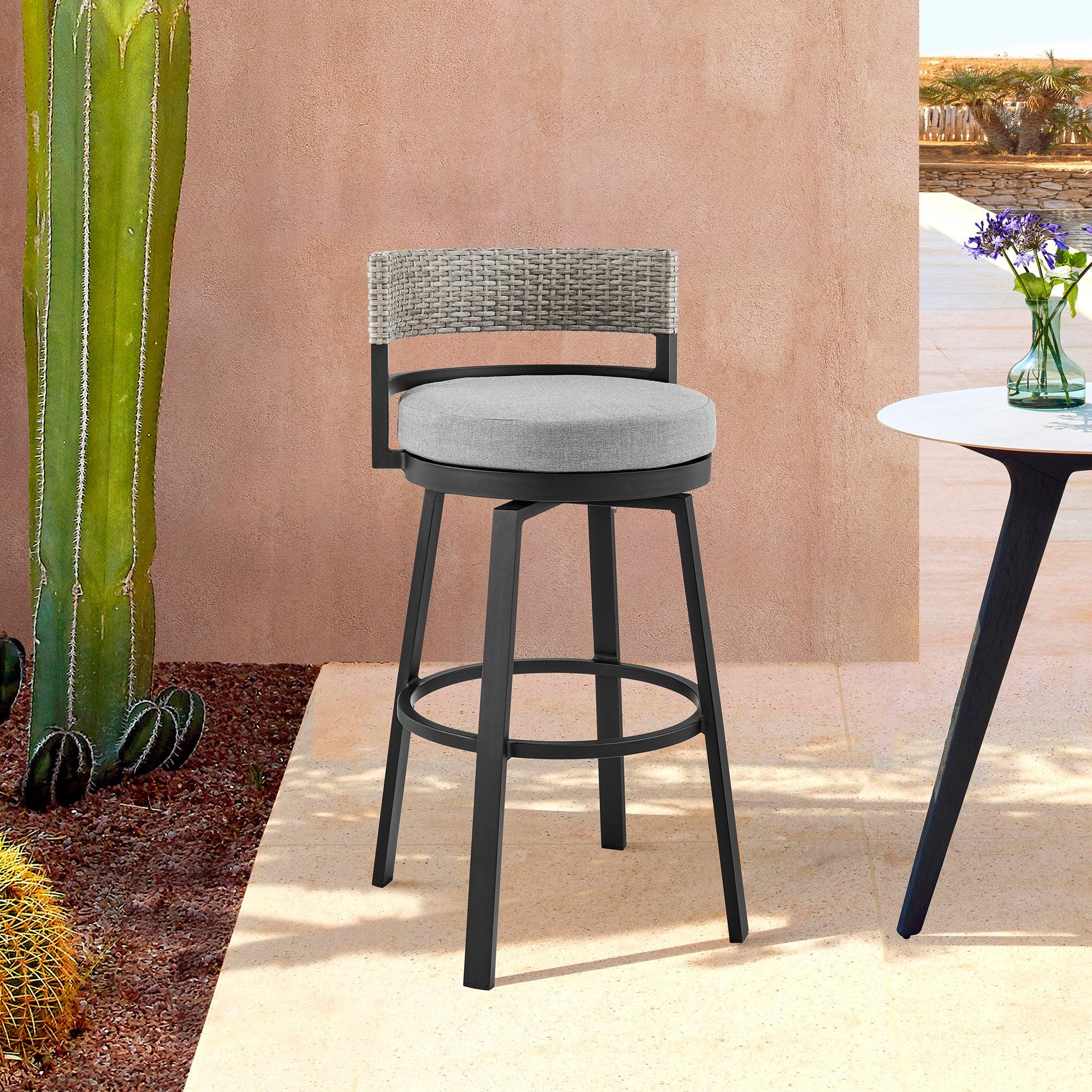 Encinitas Outdoor Counter Stool - Set of 2 - Image 2