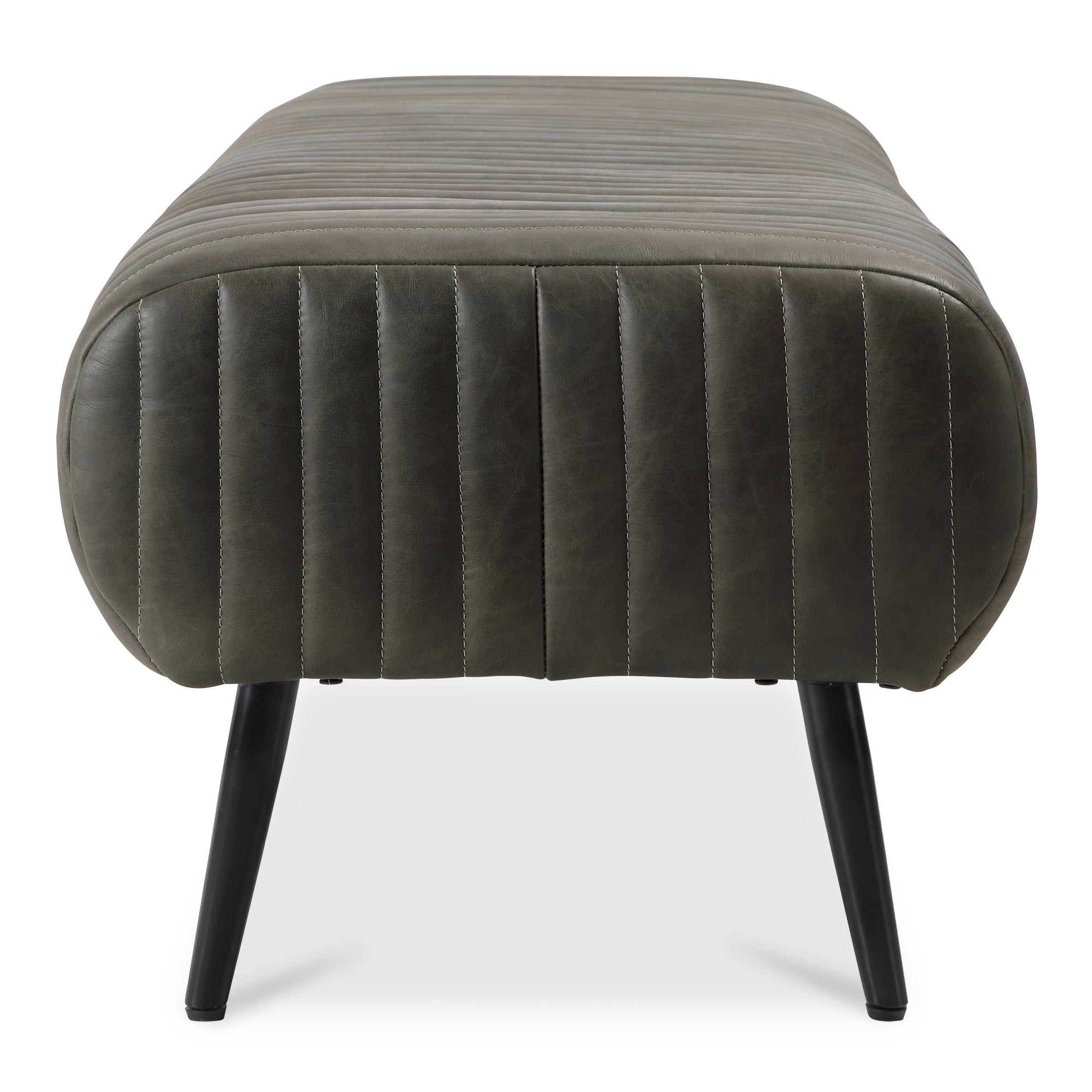 Endora Bench Charred Olive Leather - Image 4