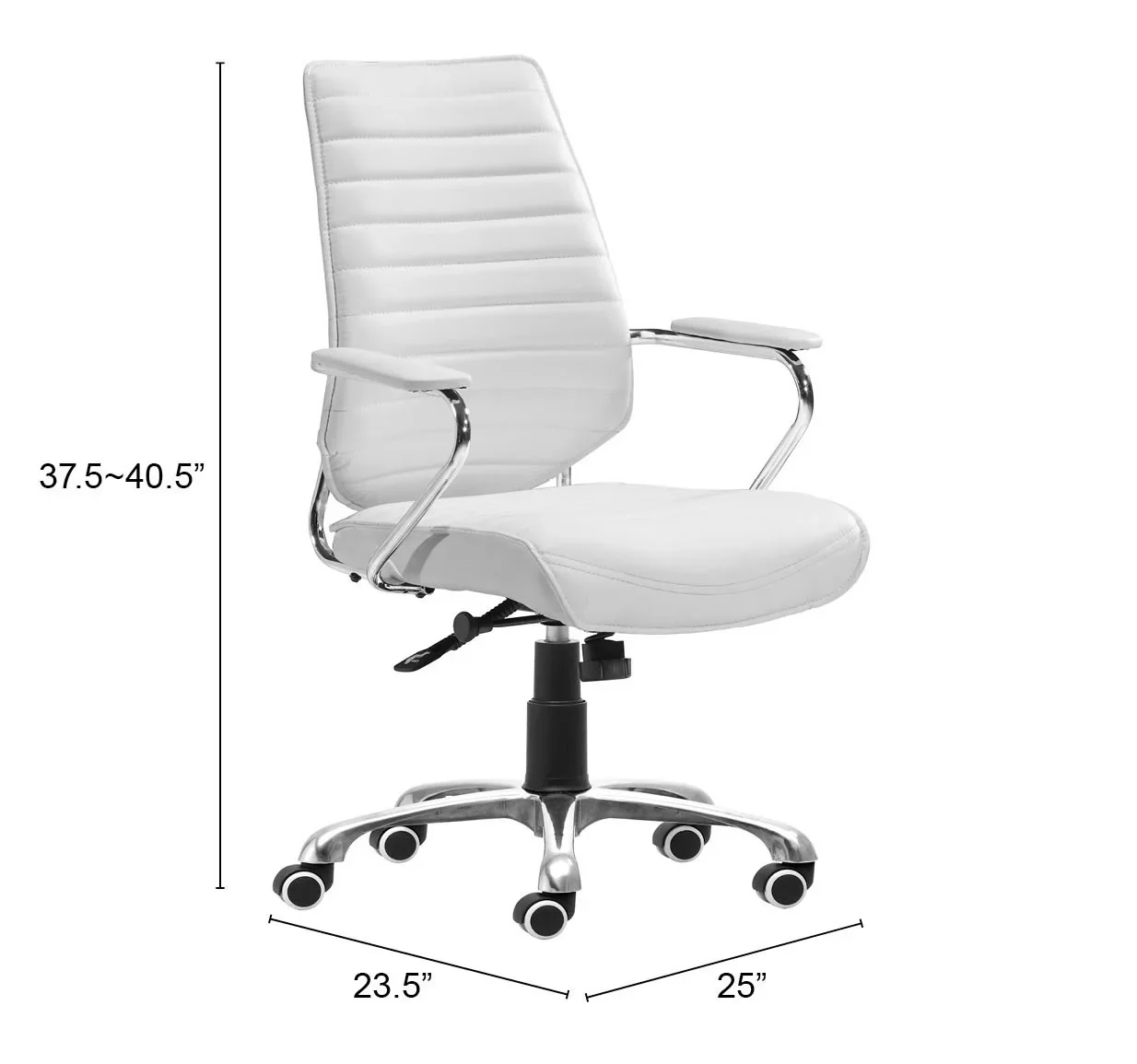 Enterprise Low Back Office Chair White - Image 6