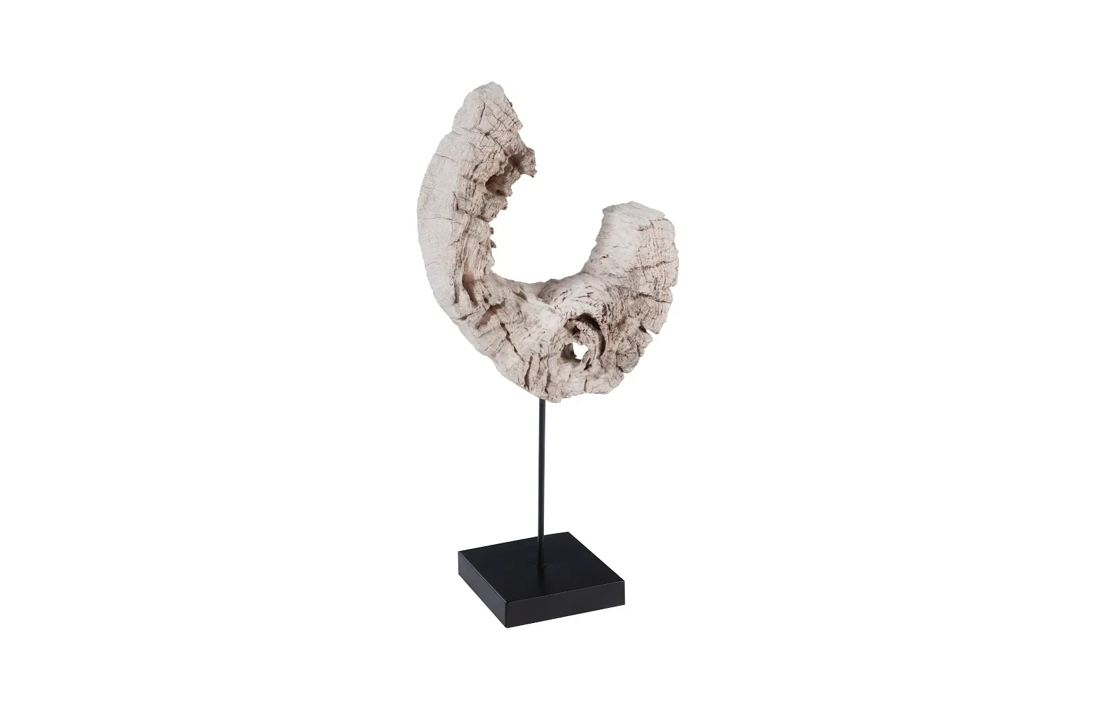 Eroded Wood C Sculpture on Stand