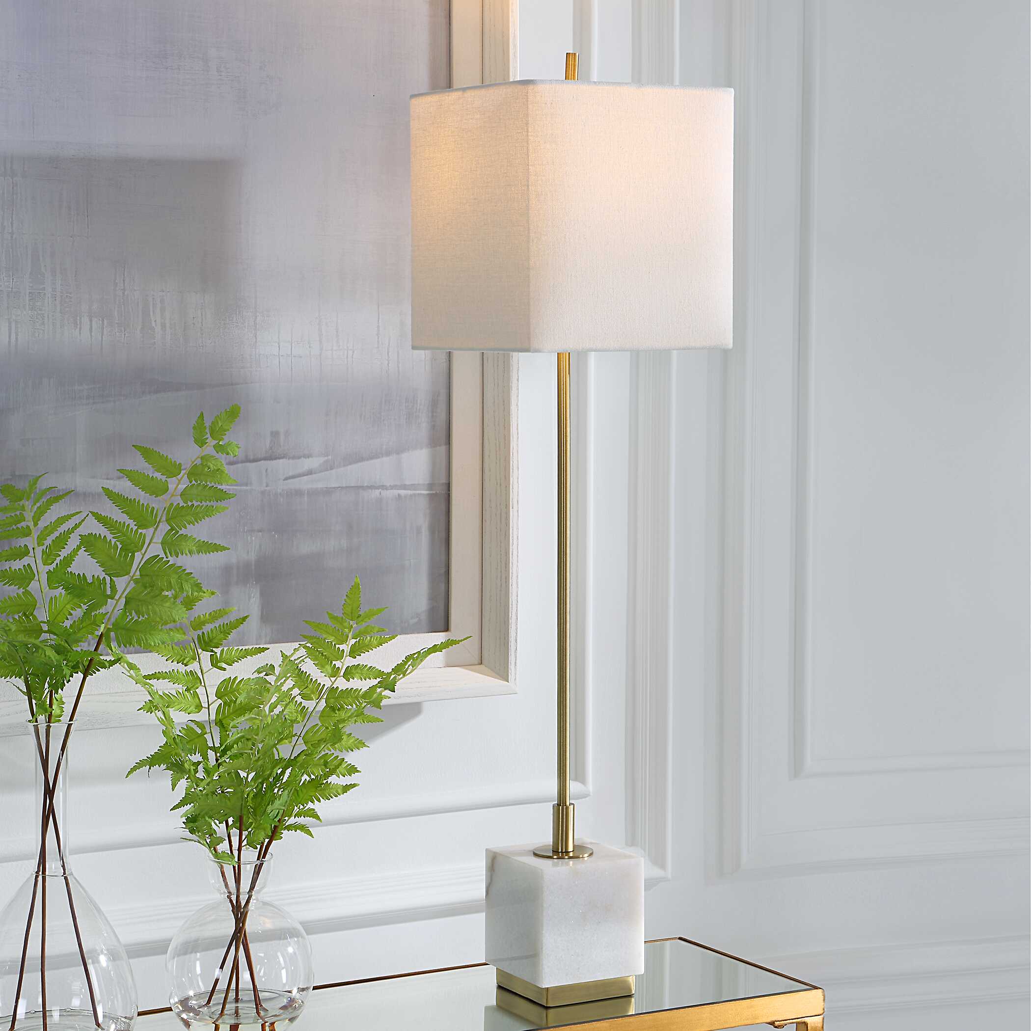 Escort Brass Buffet Lamp - Image 2
