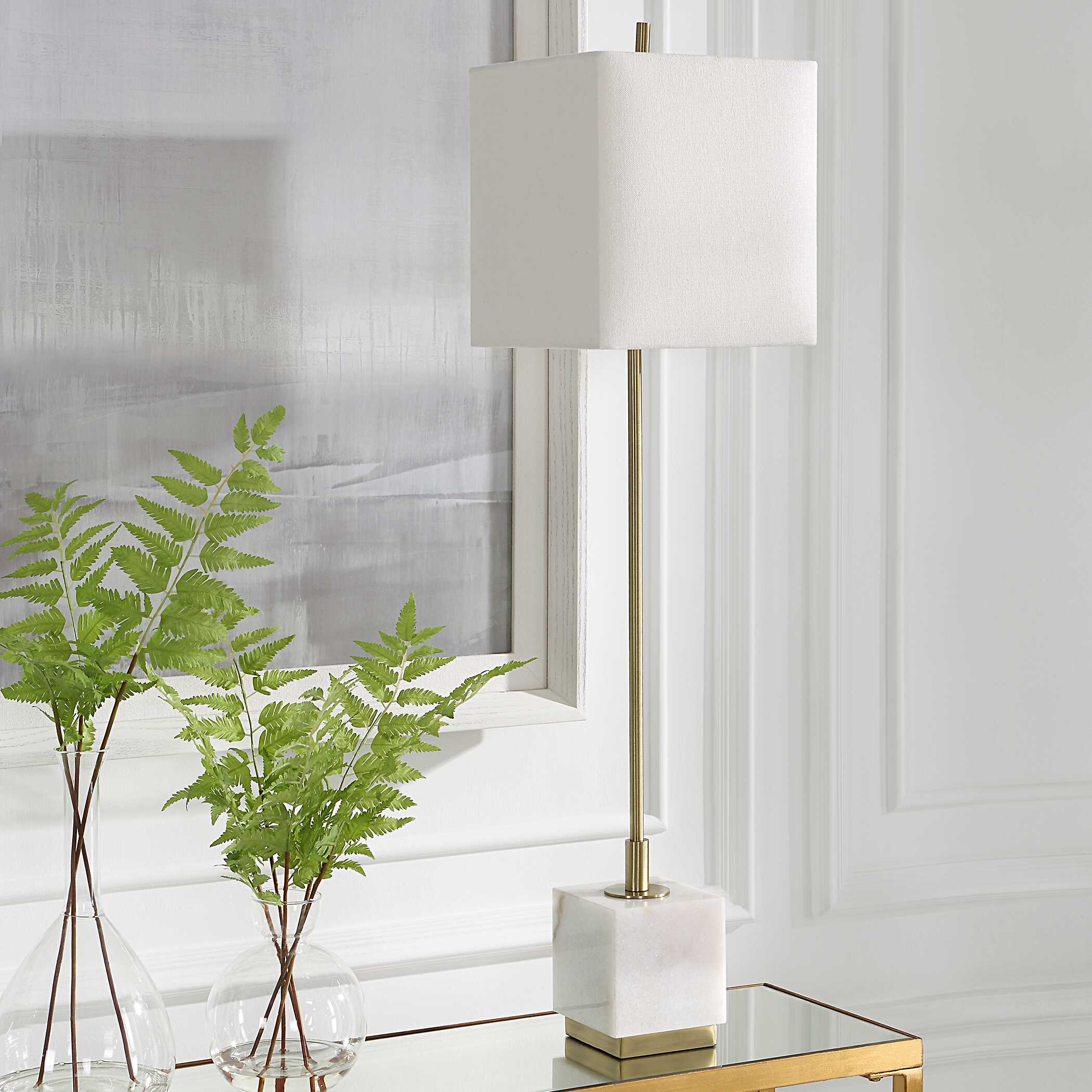 Escort Brass Buffet Lamp - Image 3