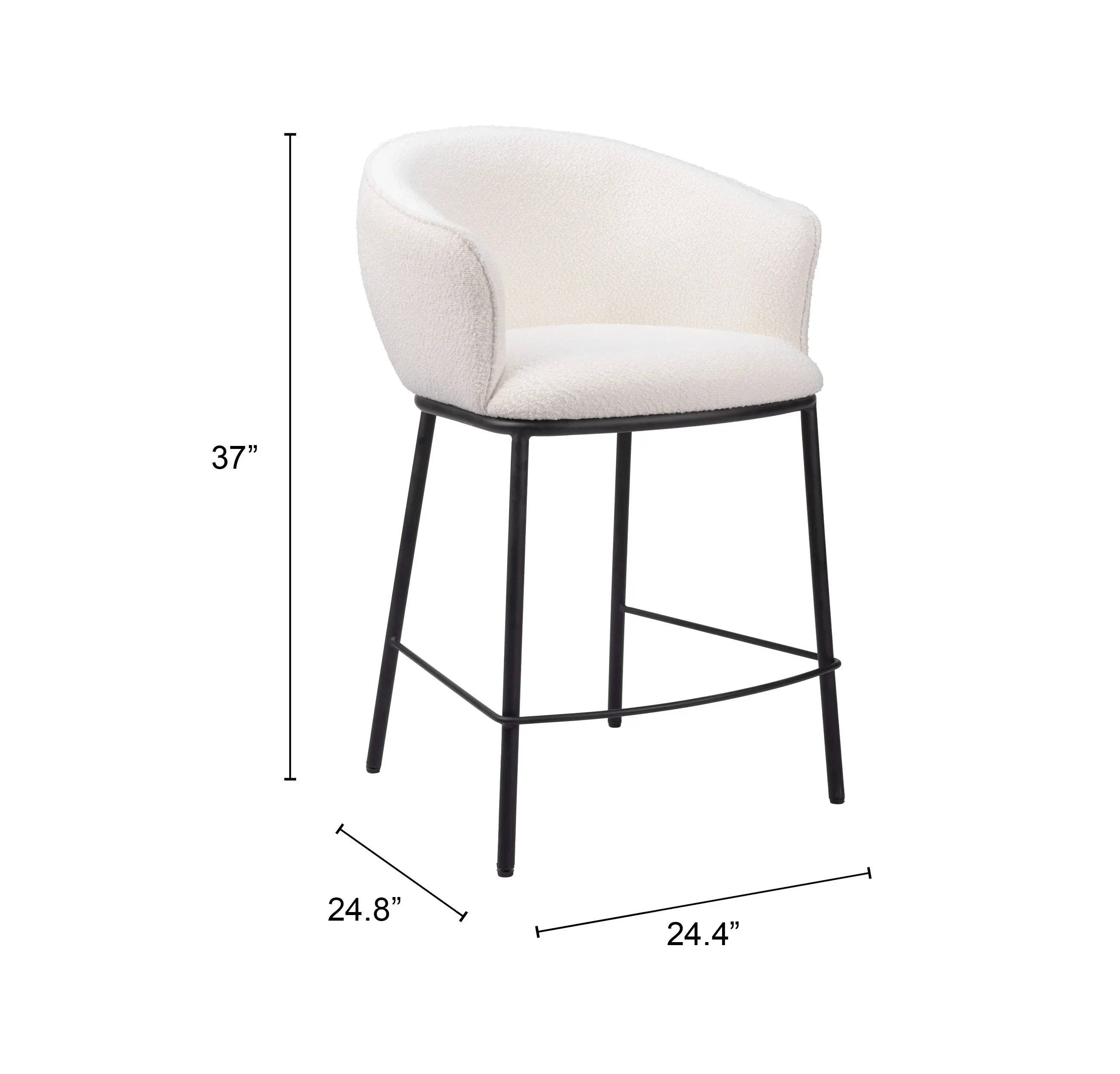 Essen Counter Stool Ivory - Image 7
